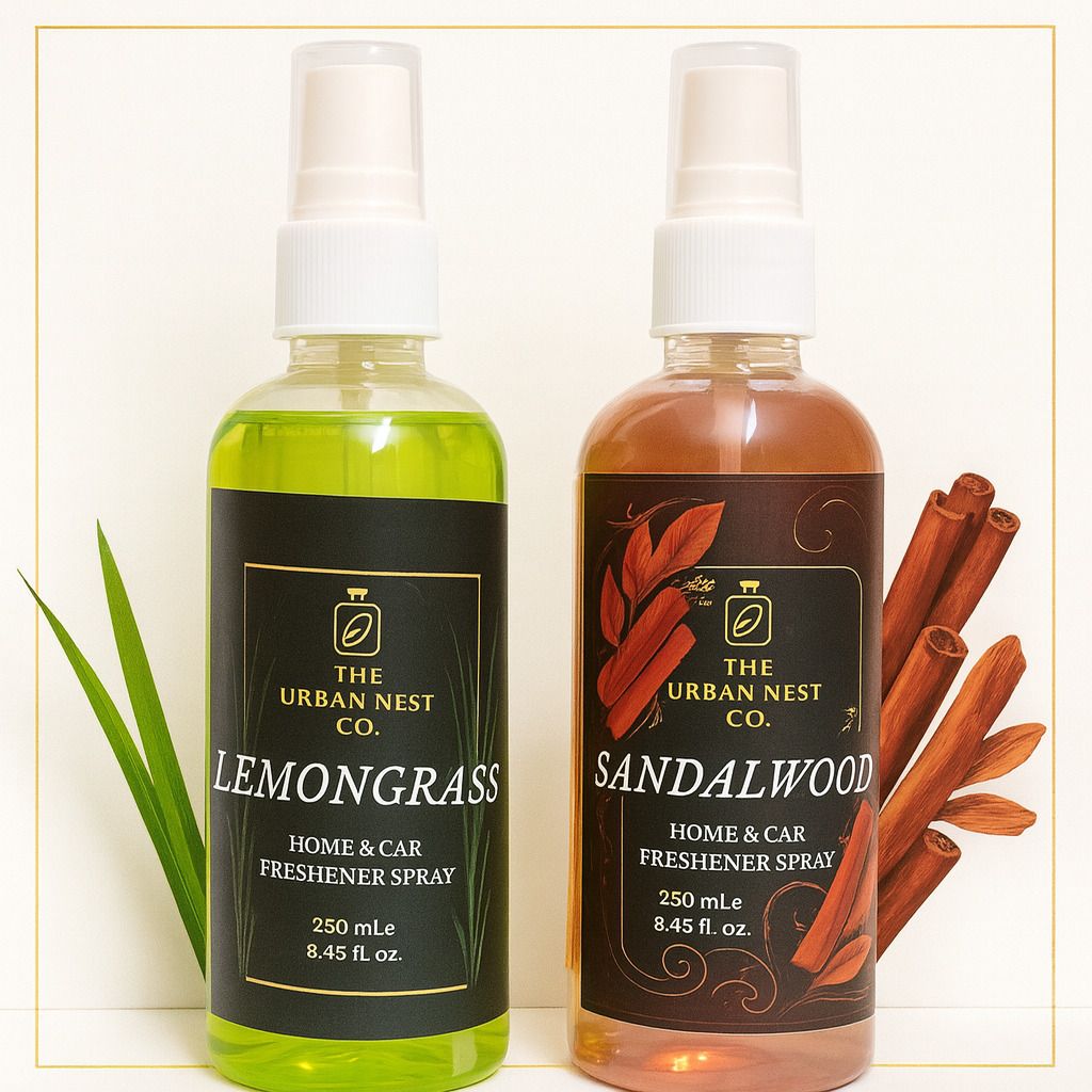 the urban nest co. LEMONGRASS, SANDALWOOD Spray Home & Car Freshener Spray |SANDALWOOD AND LEMONGRASS AIR FRESHNER PK-2-picture-18