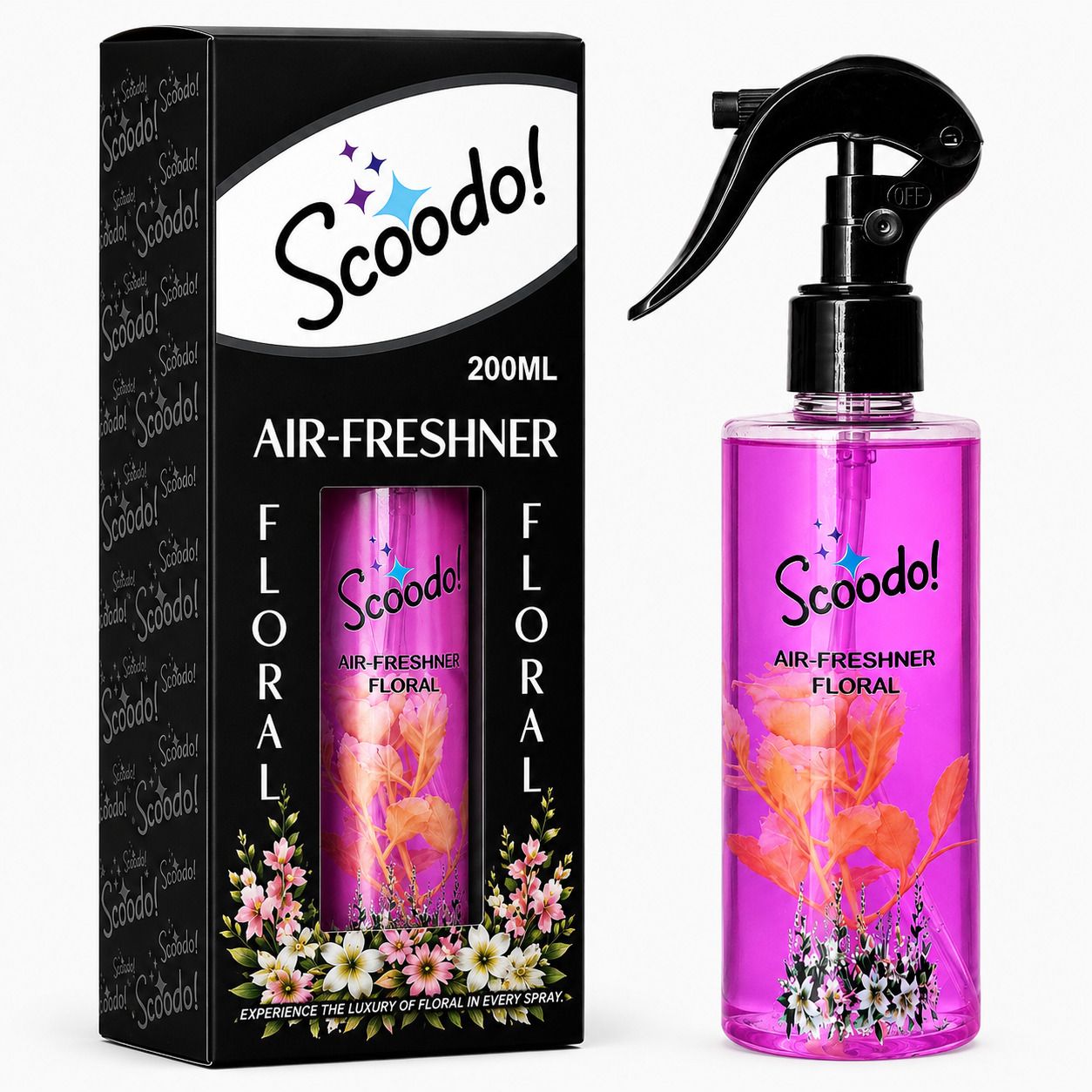scoodo! Floral Spray Air Freshner | Long Lasting Premium Room Freshener | Home, Office, Bathroom & Car Freshener-picture-37