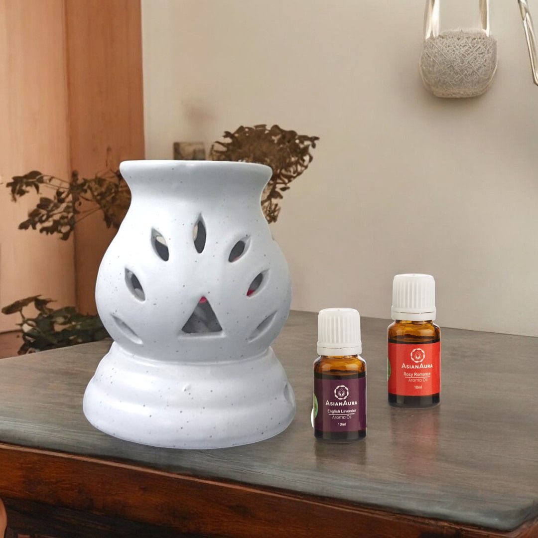 Aroma Oil Burner electric Ceramic Diffuser for Room Fragrance Diffuser Set-image-9