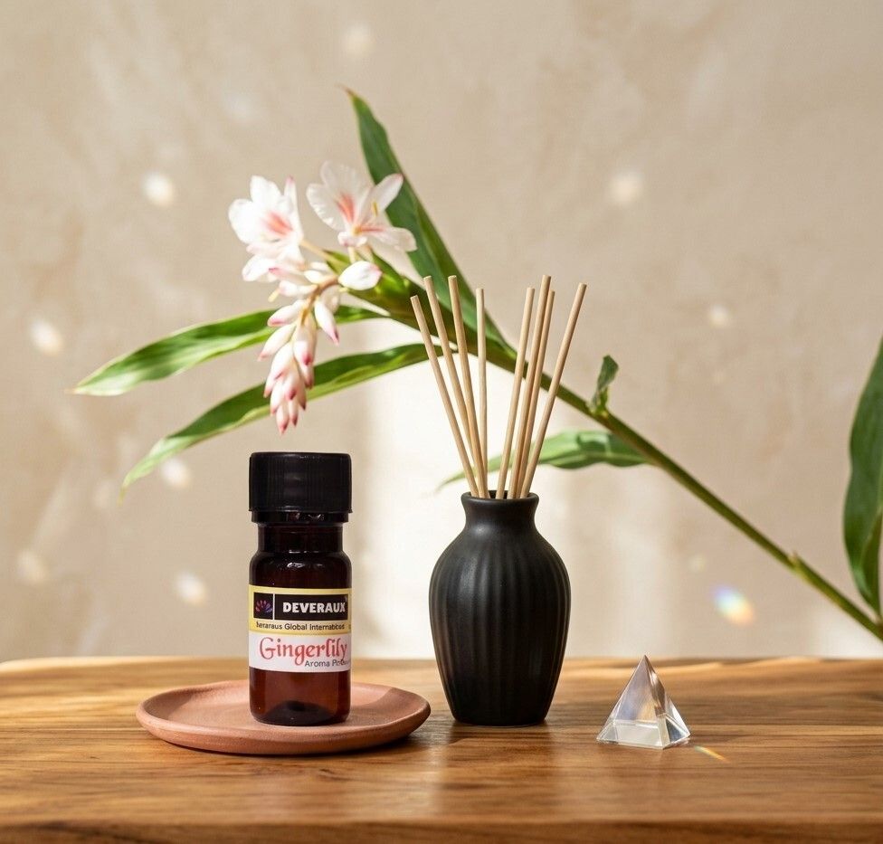 deveraux Gingerlily Diffuser Set 10ml gingerlily black line reed diffuser-picture-11