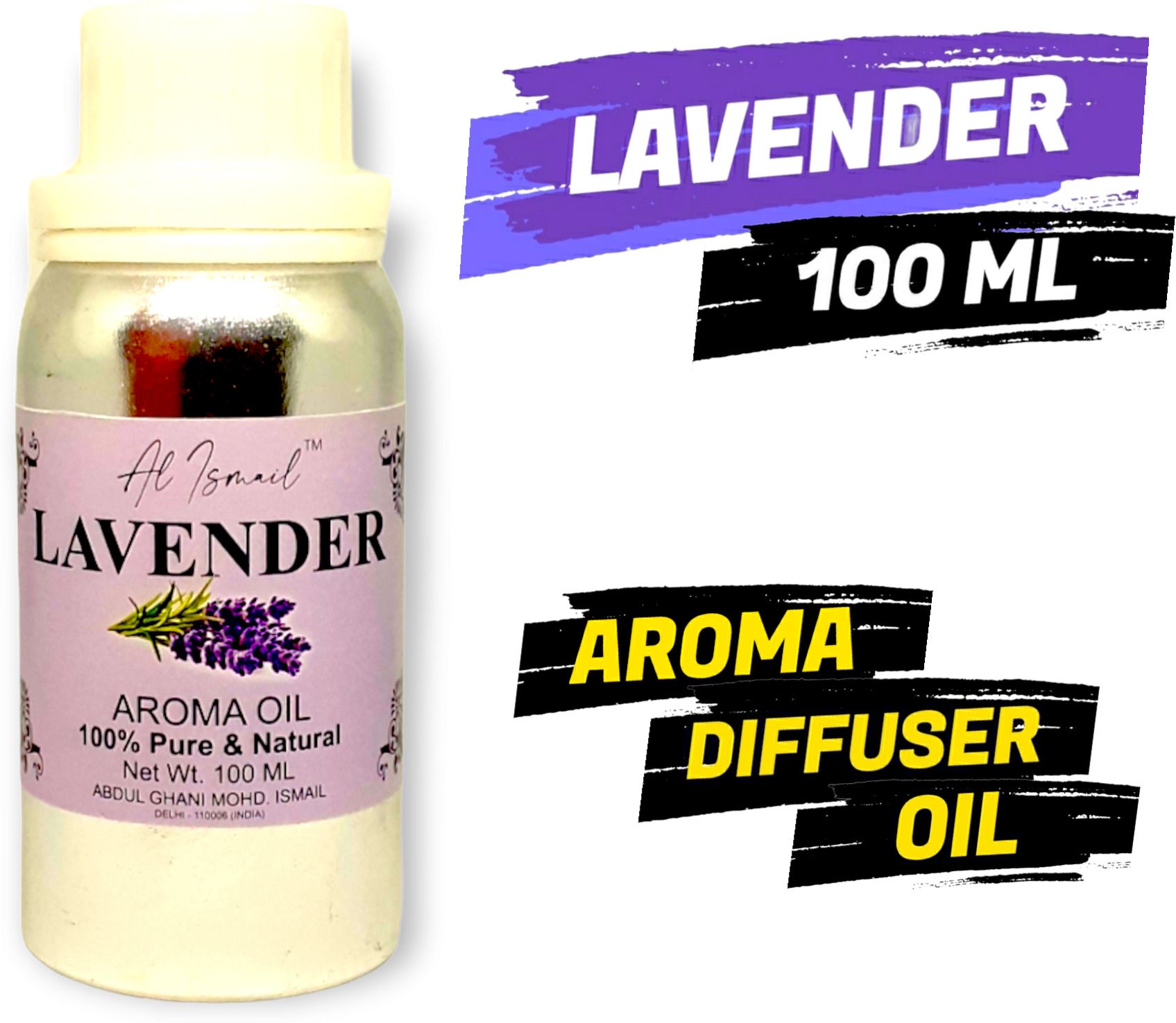 al ismail Lavender Aroma Oil 100 ml / Diffuser Oil / Premium Quality / Natural Aroma Oil-picture-25