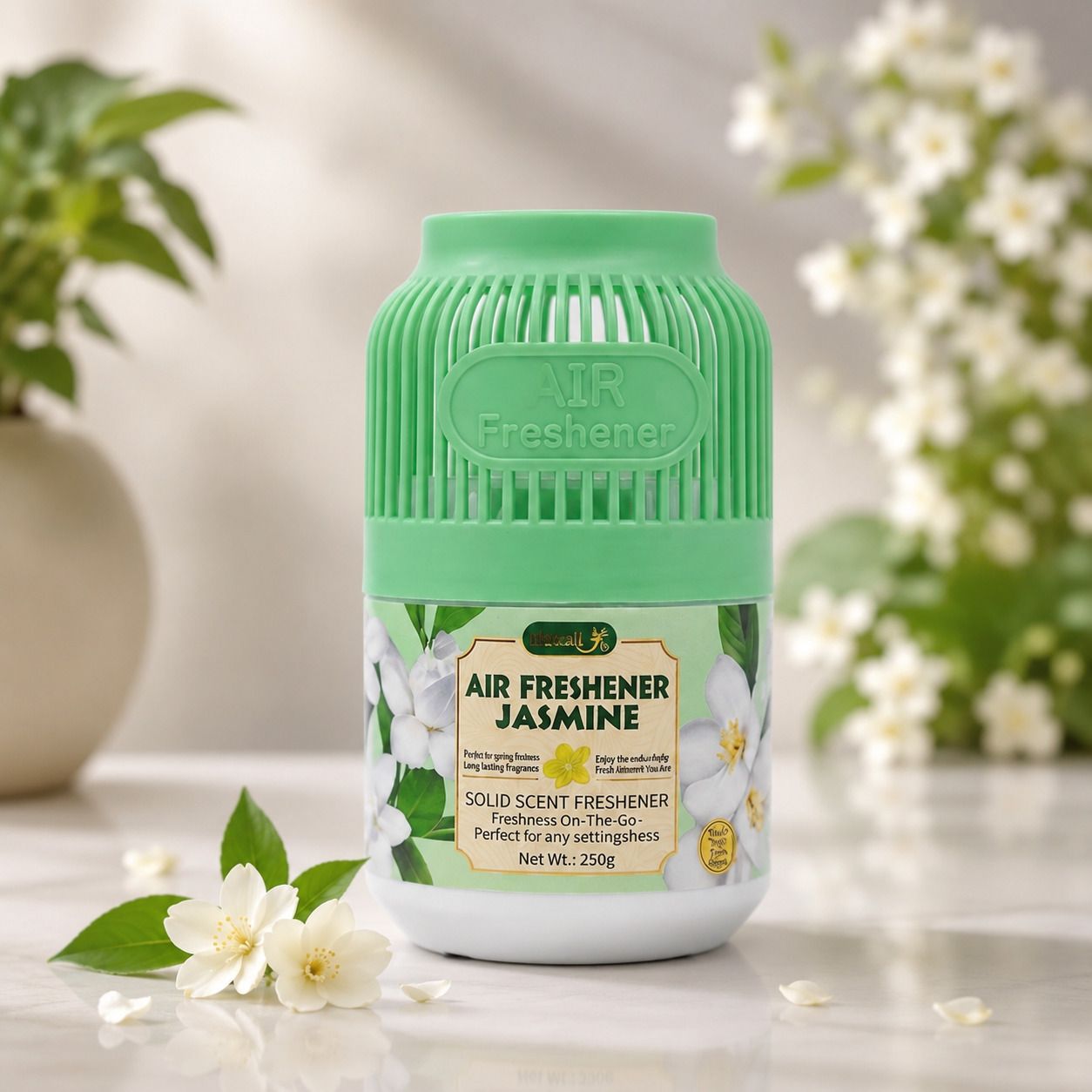opriq Jasmine Diffuser Floral Jasmine Solid Room Freshener ,Long Lasting Air Freshener- PACK OF 1-picture-1