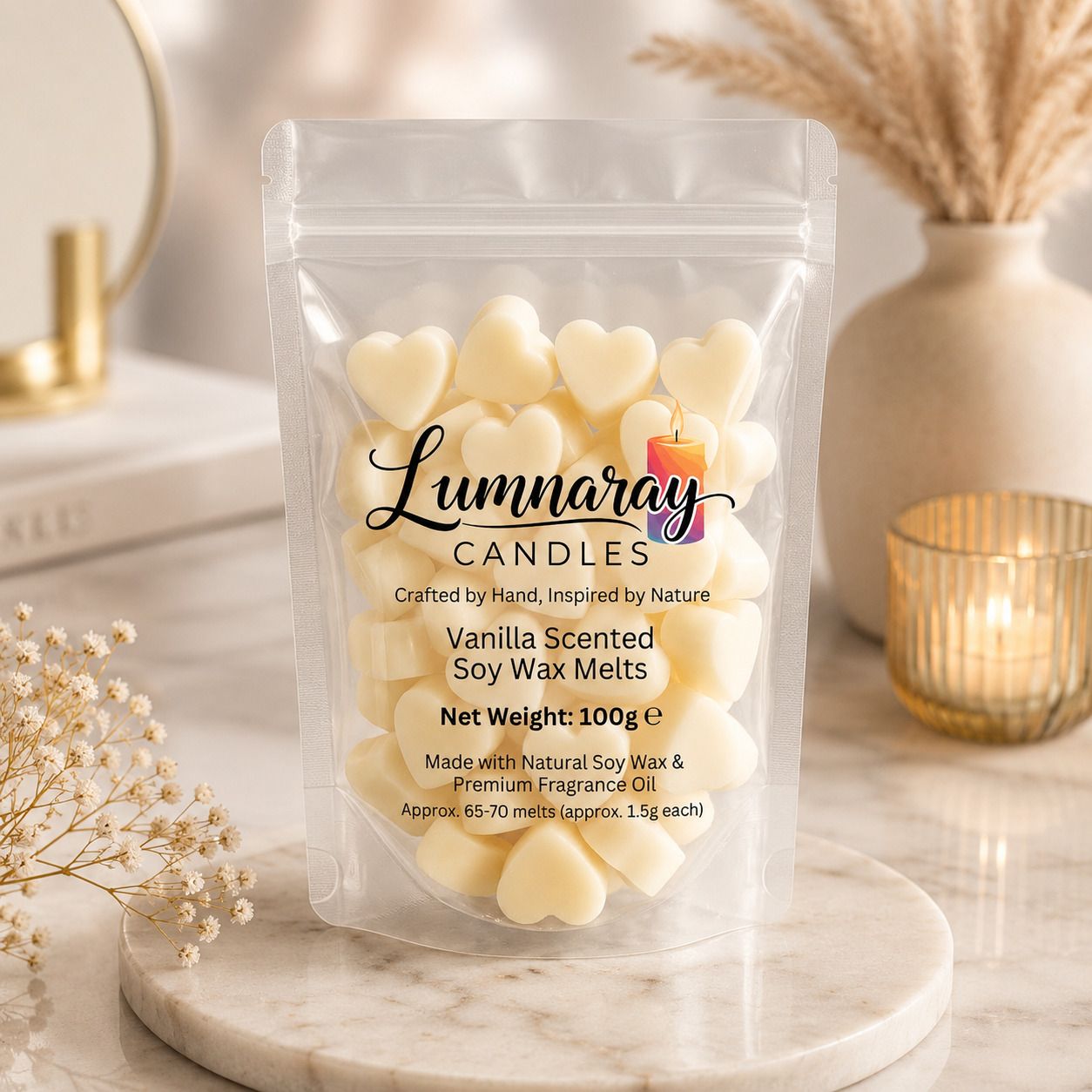 Vanilla Diffuser Aroma Wax Melts | Natural Fragrance for Stress Relief & Relaxation-image-41