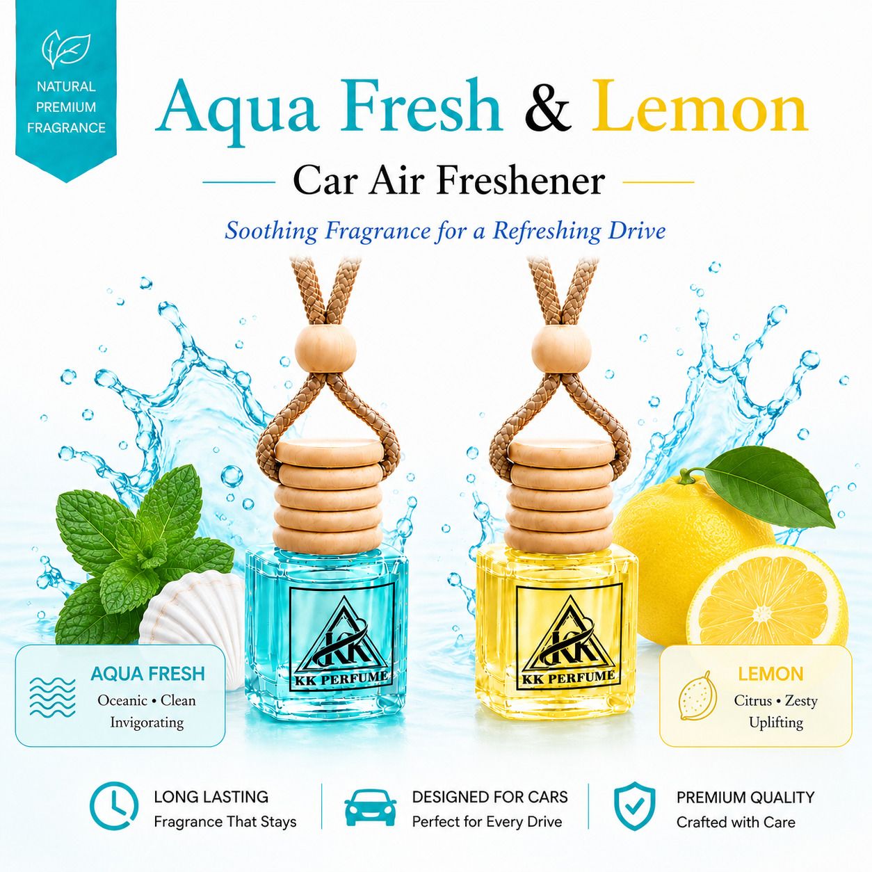 Aquafresh, Lemon Diffuser Aqua Fresh & Lemon Hanging Car-image-29