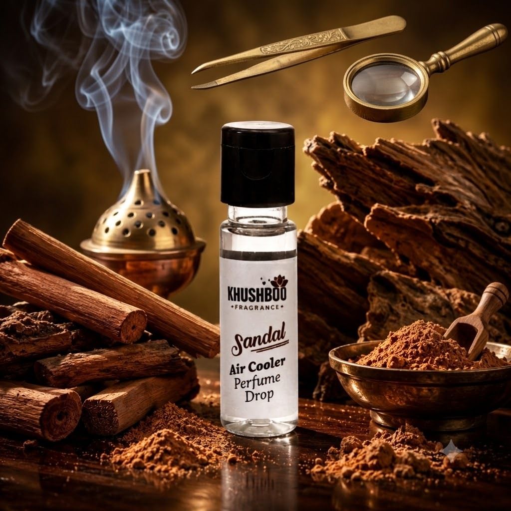 khushboo fragrance Sandalwood Aroma Oil Air Cooler Perfume Drop | Cooling Aroma & Long Lasting Freshness-picture-27