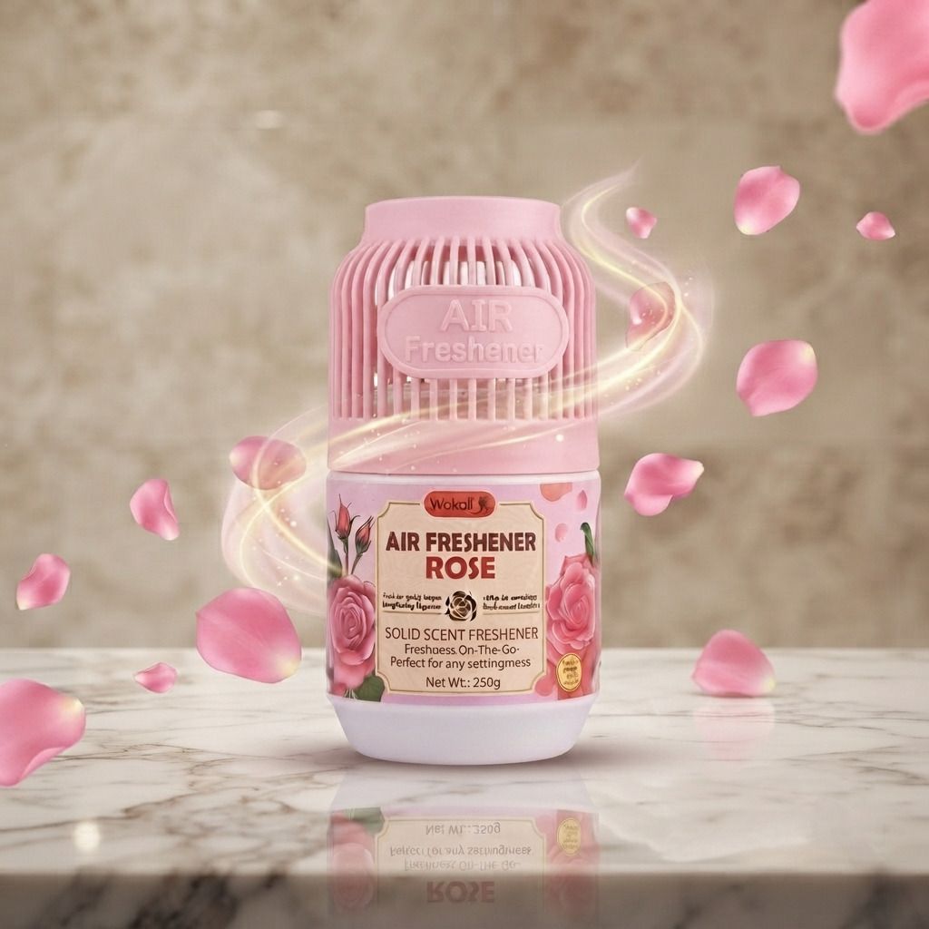 Rose Diffuser Rose Air Freshener for Home, Office, Bathroom, Car & Living Room - 1 PCS-image-0