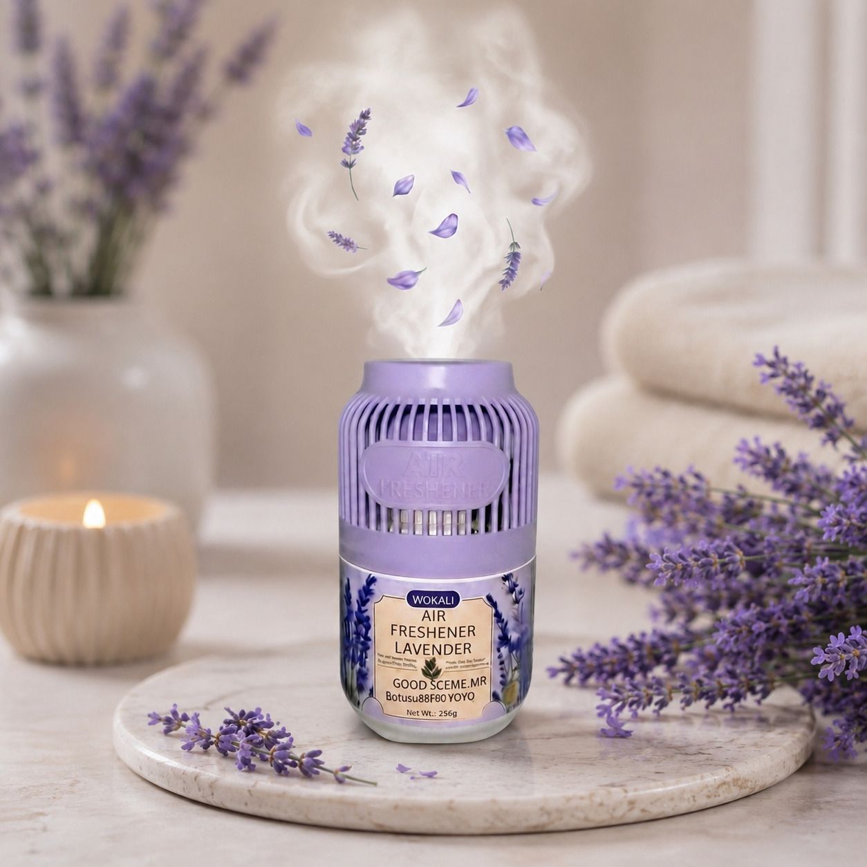 shikshapatri Lavender Diffuser Lavender Room Air Freshener, Gel Based Odor Eliminator for Home Office Bathroom-picture-46