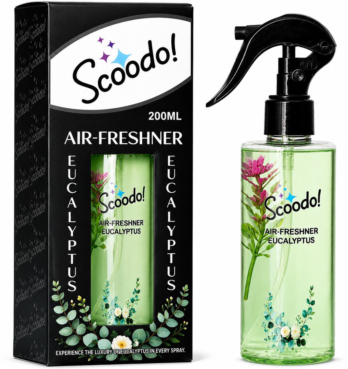 scoodo! Eucalyptus Spray Air Freshner | Long Lasting Premium Room Freshener | Home, Office, Bathroom & Car Freshener-picture-11