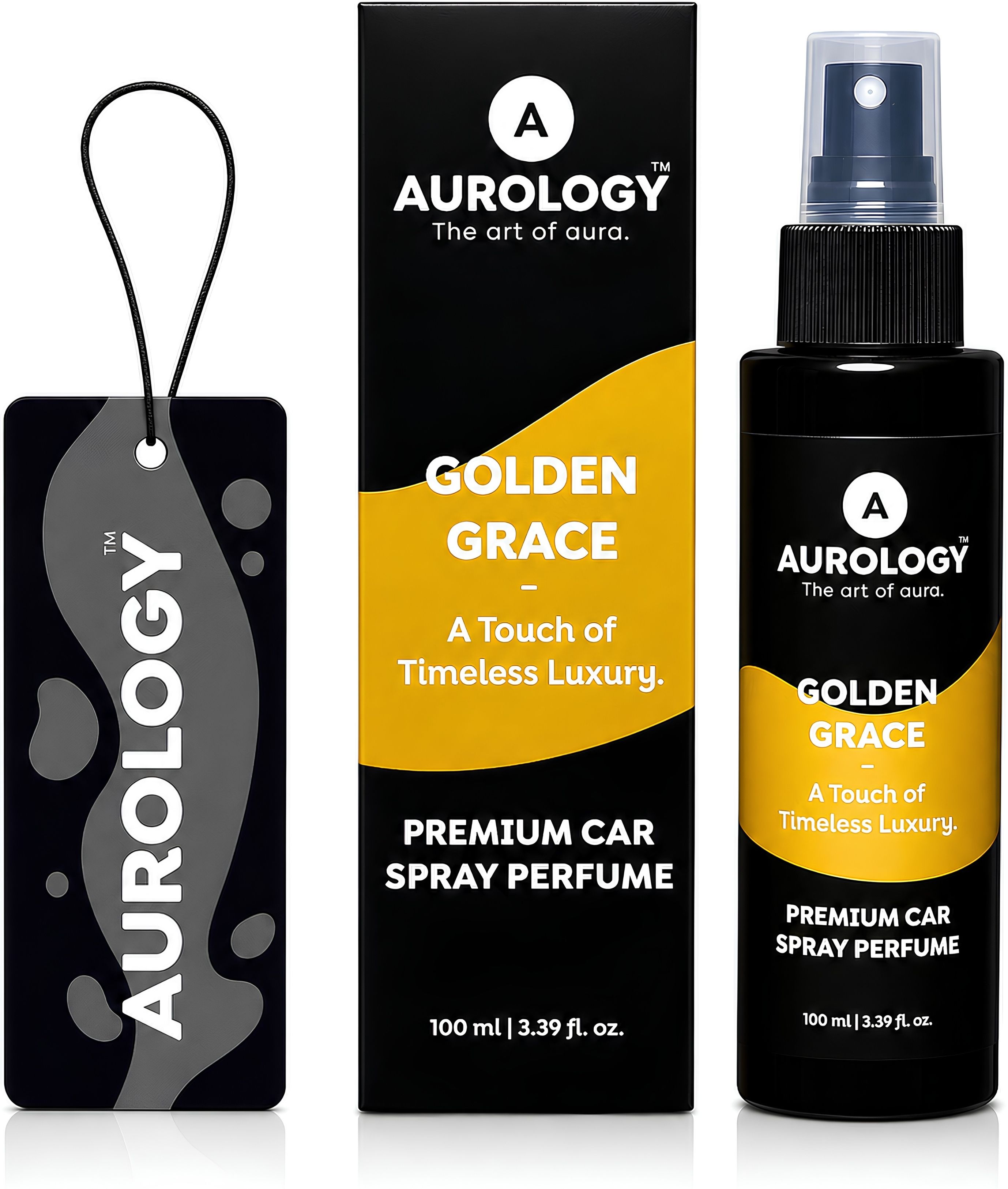 aurology Golden Grace Luxury Car Perfume Spray Car Freshener Spray 100 ML Long Lasting Car Freshener , Anti Odour Formula | Premium Interior Fragrance for Seats, Fabric & Upholstery-picture-11
