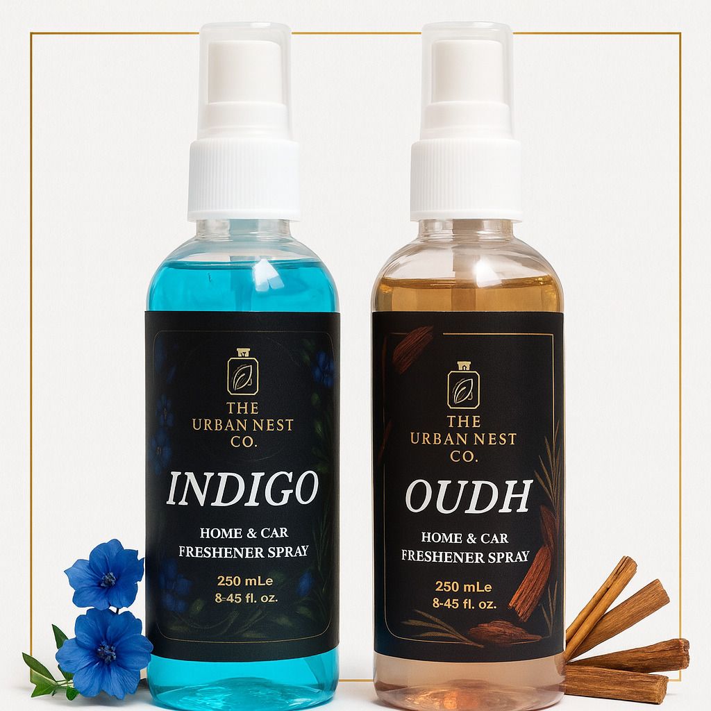 the urban nest co. INDIGO, OUDH Spray Home & Car Freshener Spray INDIGO AND OUDH AIR FRESHNER PK-2-picture-13