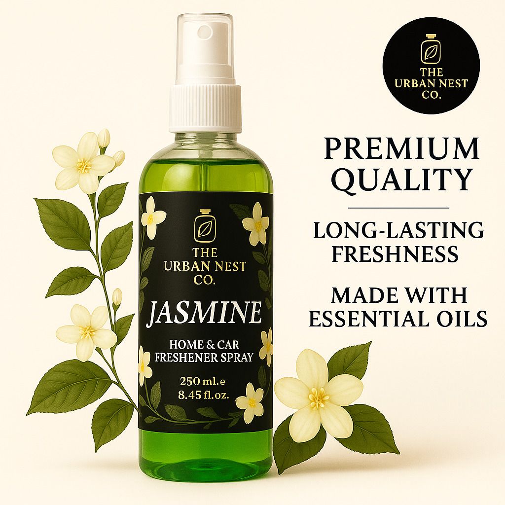 the urban nest co. jasmine Spray Home & Car Freshener jasmine & | Long-Lasting Air Freshener | 250-picture-43