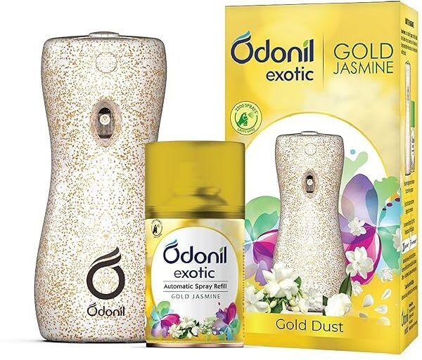 odonil Gold Jasmine Automatic Spray, Refill Automatic Air Freshener Machine with Refill-picture-12