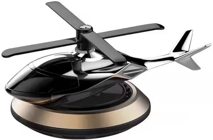 Solar Powered Perfume Car Dashboard Ornament Helicopter Air Freshener Car Freshener Diffuser-image-27