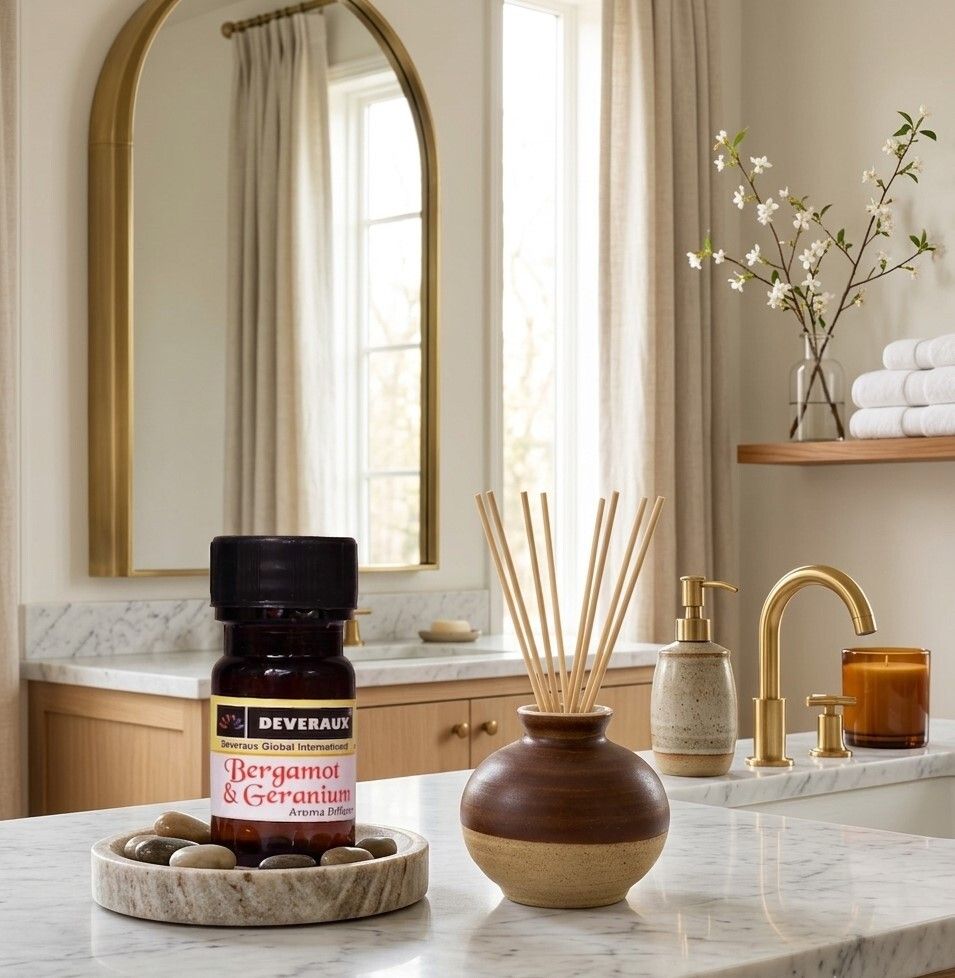 deveraux Bergamot & Geranium Diffuser Set Bergamot & Geranium matka reed diffuser-picture-12
