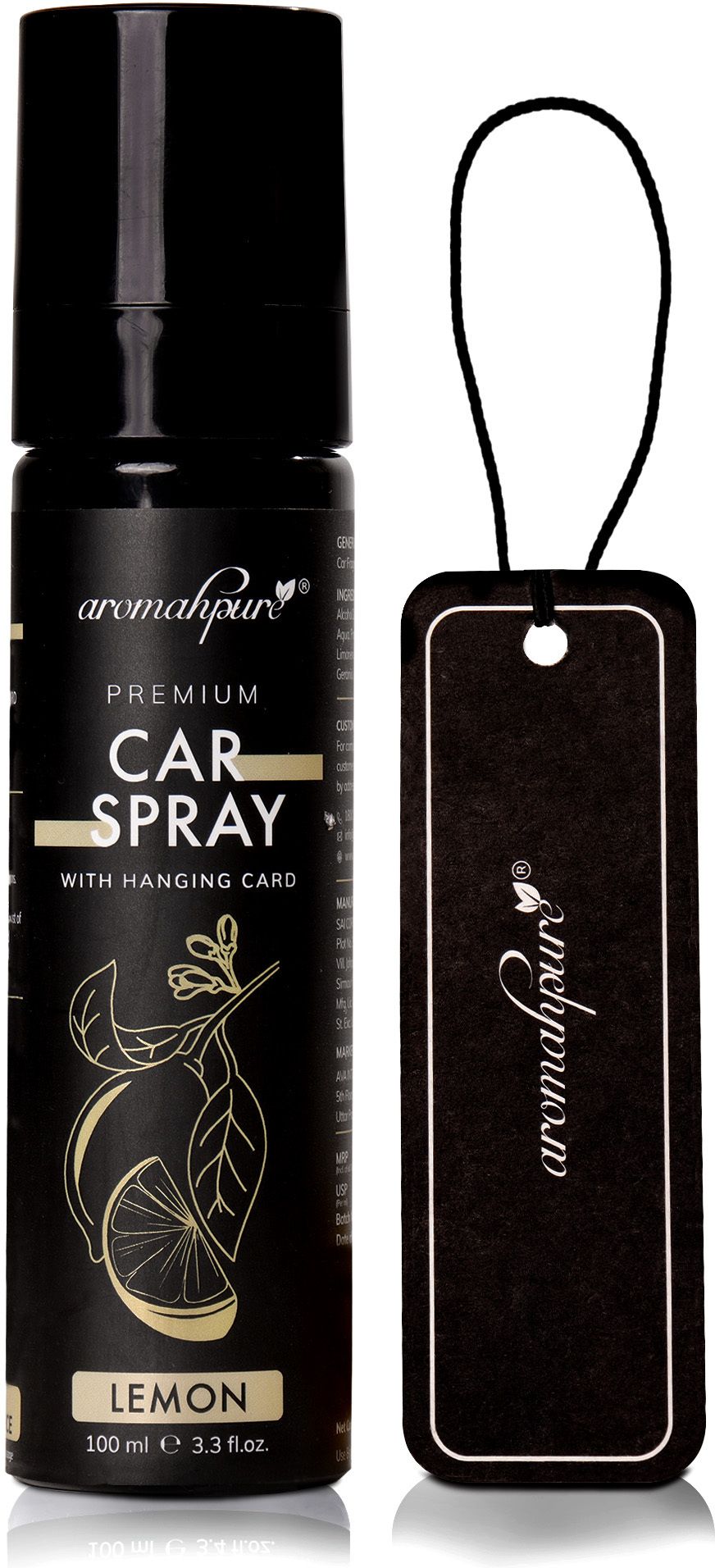 Lemon Premium Car Mist with Card | 800+ Sprays Car Air Freshener Perfume Car Freshener Spray-image-44