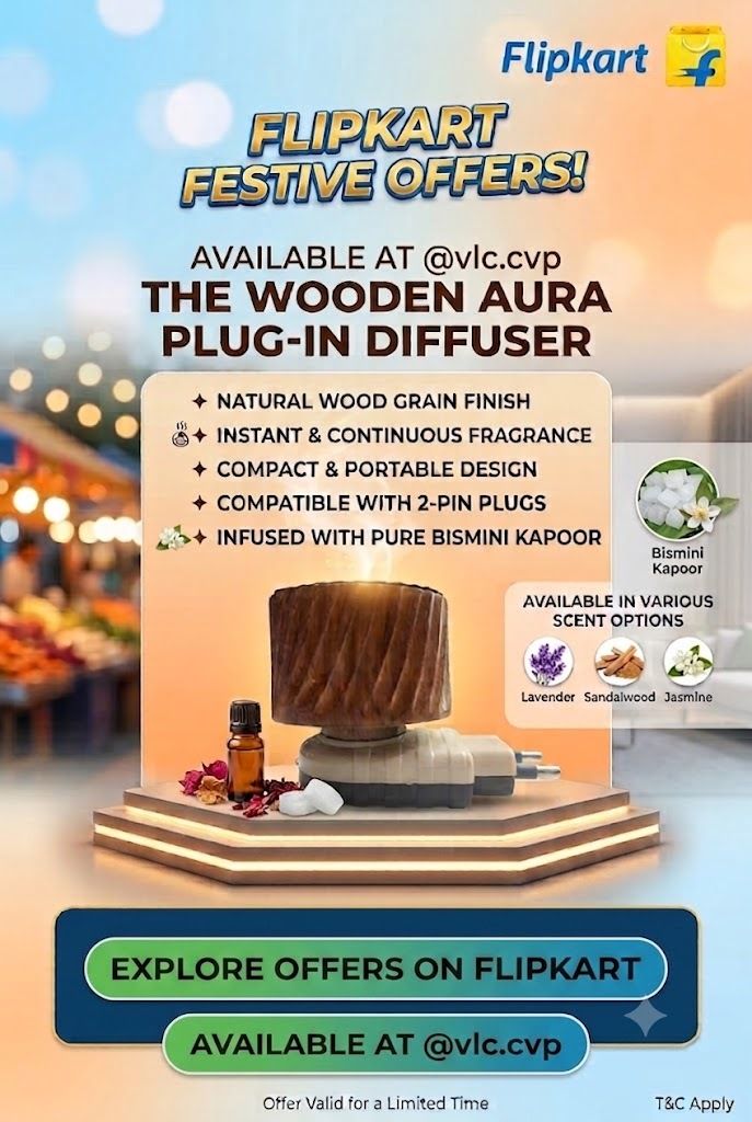 Camphor Aroma Oil AND bismini kapoor Aroma Oil, Diffuser Electric Wooden Aroma Oil Diffuser/Kapoor Dani/ Camphor Burner for Kapoor, Bakhoor and Aroma Oils Hand-Crafted Incense Burner for Home, Office, Temple, Positive Energy and Ambiance (WB) with Camphor Aroma Oil 10ml-image-2