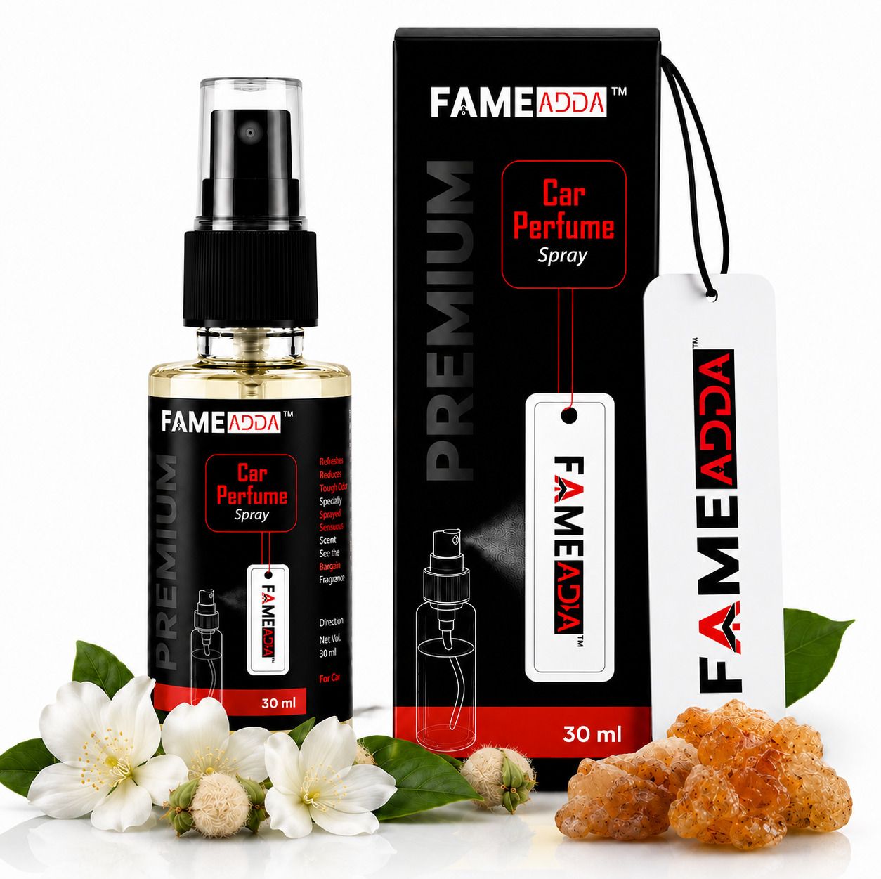 fameadda Musk Spray Premium Car Perfume Luxury Spray 30 ML with Hanging Card/Travel Friendly Car Air fresheners/Long lasting 250+ Sprays fragrance/Eliminates Bad Odour for Car, Office & Home-picture-44