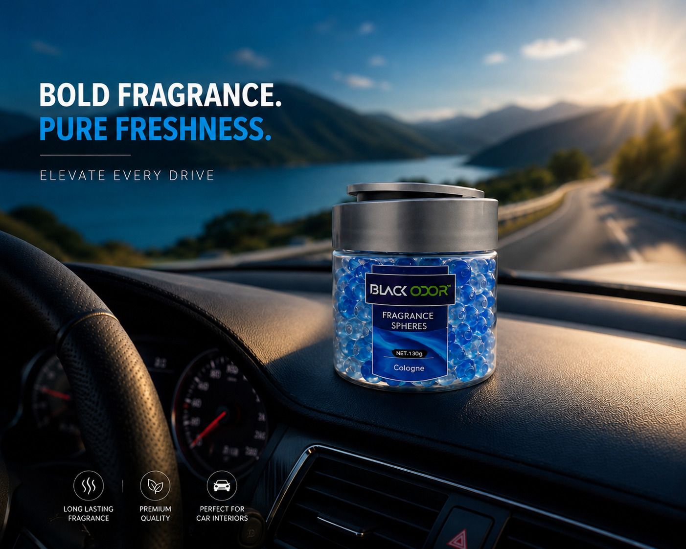 COLOGNE Aroma Oil, Diffuser, Fridge Freshener, Potpourri, Refill, Spray, Cone Cartales Co Black Odor™ Cologne AromaPearls Luxe – Premium Fragrance Spheres Air Freshener | Long-Lasting Odor Eliminator for Car, Home & Office-image-24