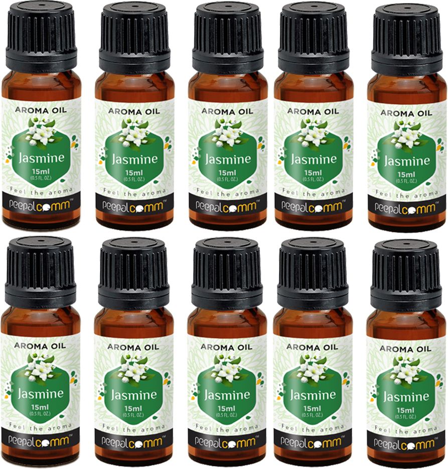 peepalcomm Home Luxury Aroma Oil Scent For Burner And Diffuser Jasmine Set Of 10 Aroma Oil Home Luxury Aroma Oil Scent For Burner And Diffuser Set Of 10 ( Perfect For Room Freshener And Air Freshener ) Jasmine-picture-13