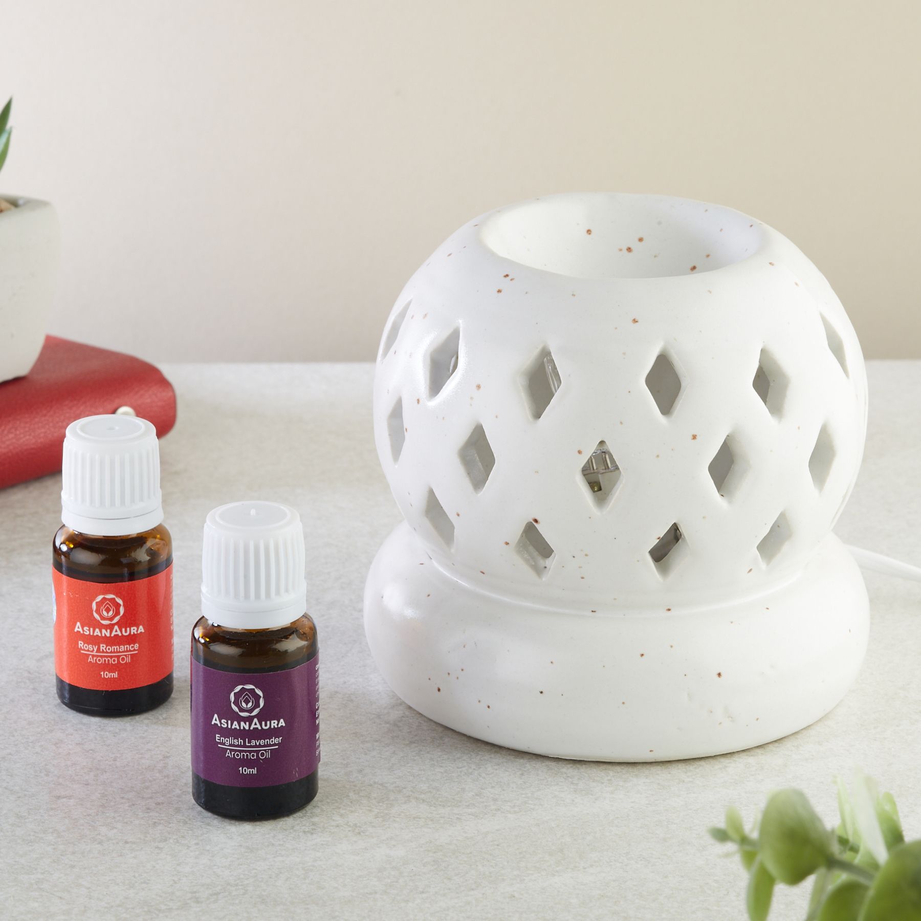 asian aura Ceramic Electric Aroma Diffuser Diffuser Set-picture-34