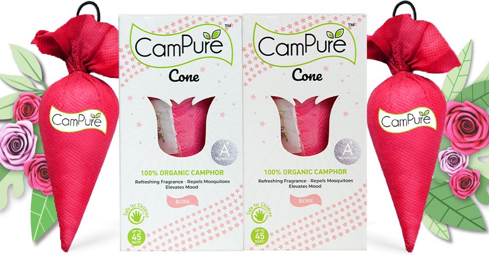 campure Cone Rose - Pack of 2 Potpourri-picture-25