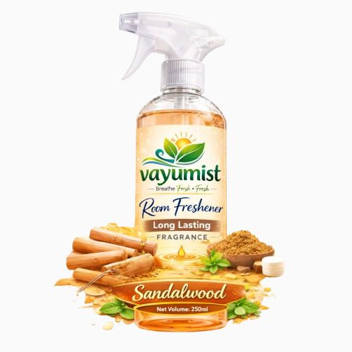 vayumist Sandalwood Car Freshener Spray Sandalwood Freshener Spray 250ml | Long-Lasting Freshener | Warm Creamy Woody Scent for Car-picture-45