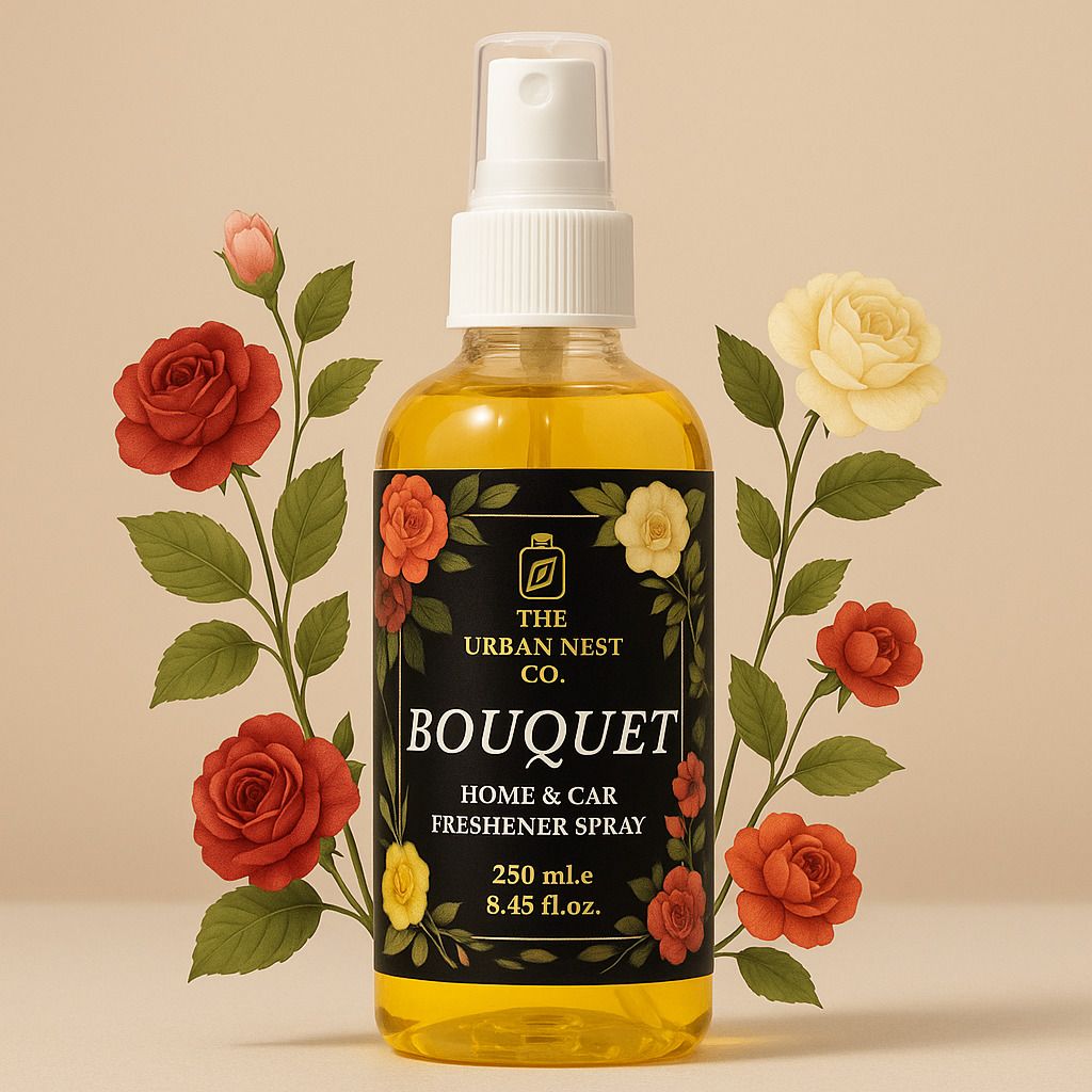 the urban nest co. Bouquet Spray Home & Car Freshener Spray | Bouquet, Celebrations & Rose | Long-Lasting Air Freshener | 250ml-picture-44