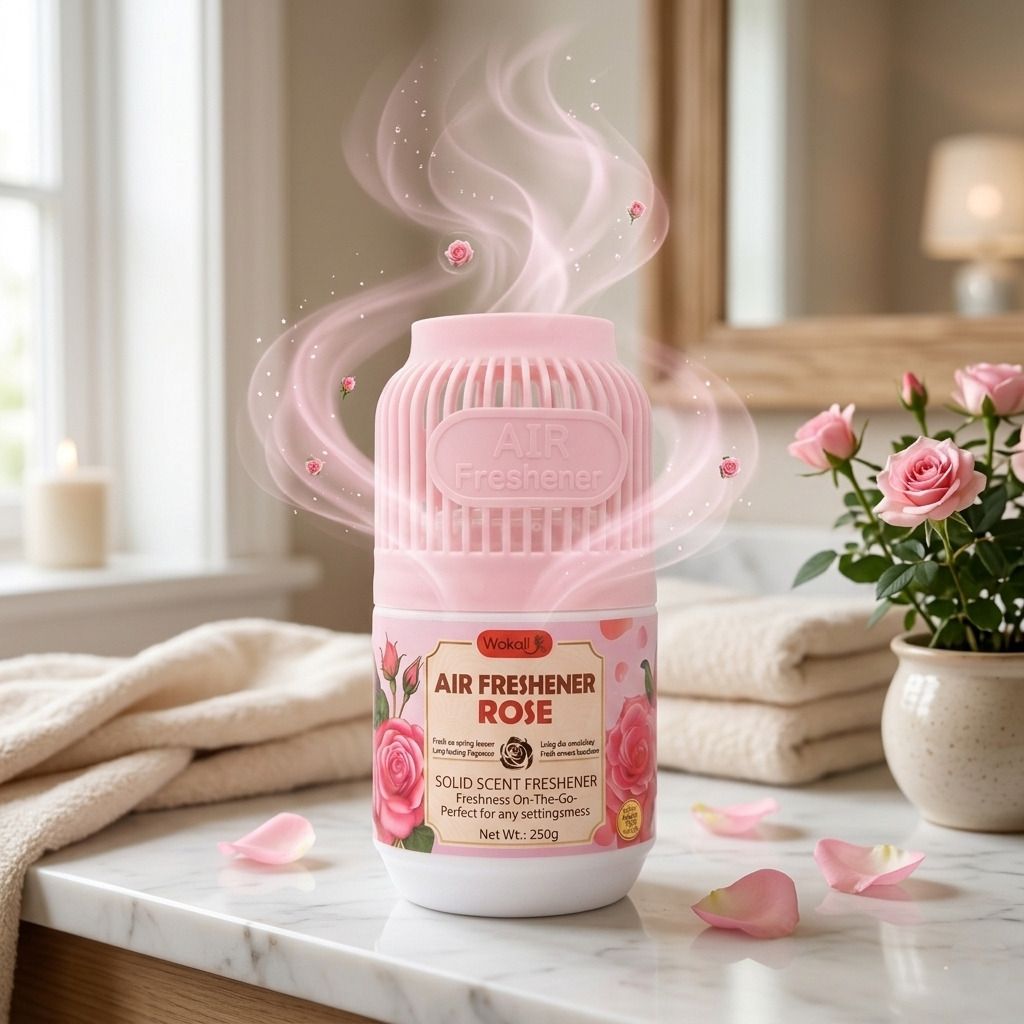 Rose Diffuser Rose Solid Air Freshener for Home, Bathroom, Office, Car & Wardrobe - 1 PCS-image-38