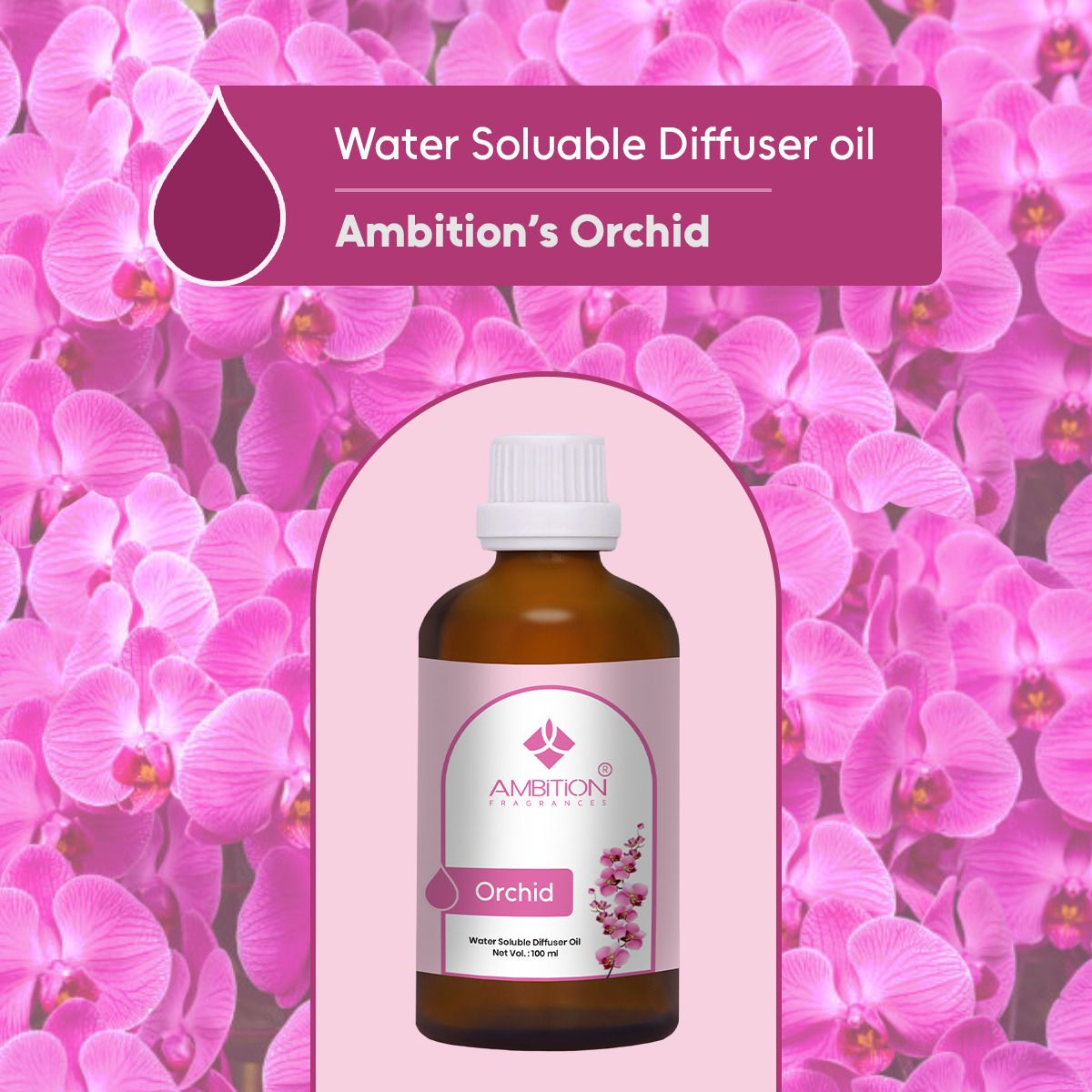 Orchid Aroma Oil Water-Soluble Diffuser Oil – Long Lasting Aromatherapy Essential Oil Blend for Ultrasonic Humidifier Water Diffusers-image-44