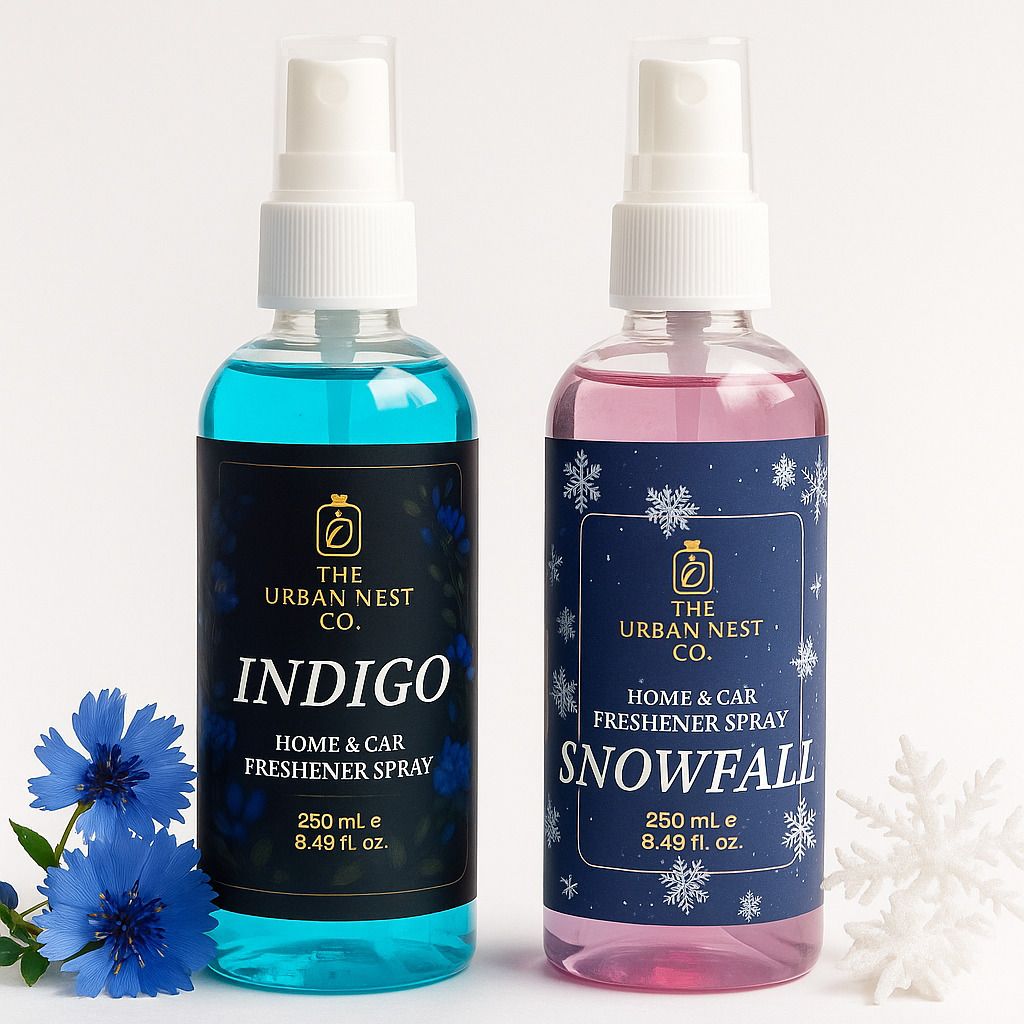 the urban nest co. INDIGO, SNOWFALL Spray Home & Car Freshener Spray INDIGO AND SNOWFALL AIR FRESHNER PK-2-picture-47