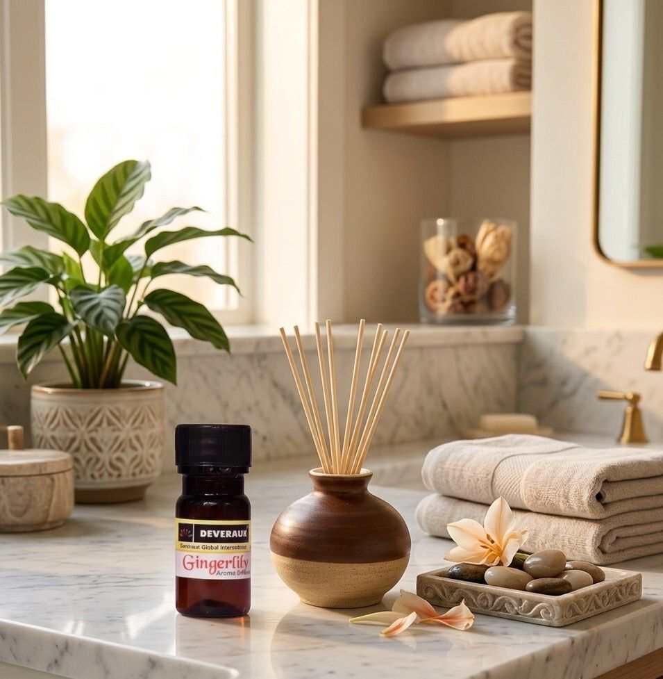 deveraux gingerlily Diffuser Set 10ml gingerlily matka reed diffuser-picture-6