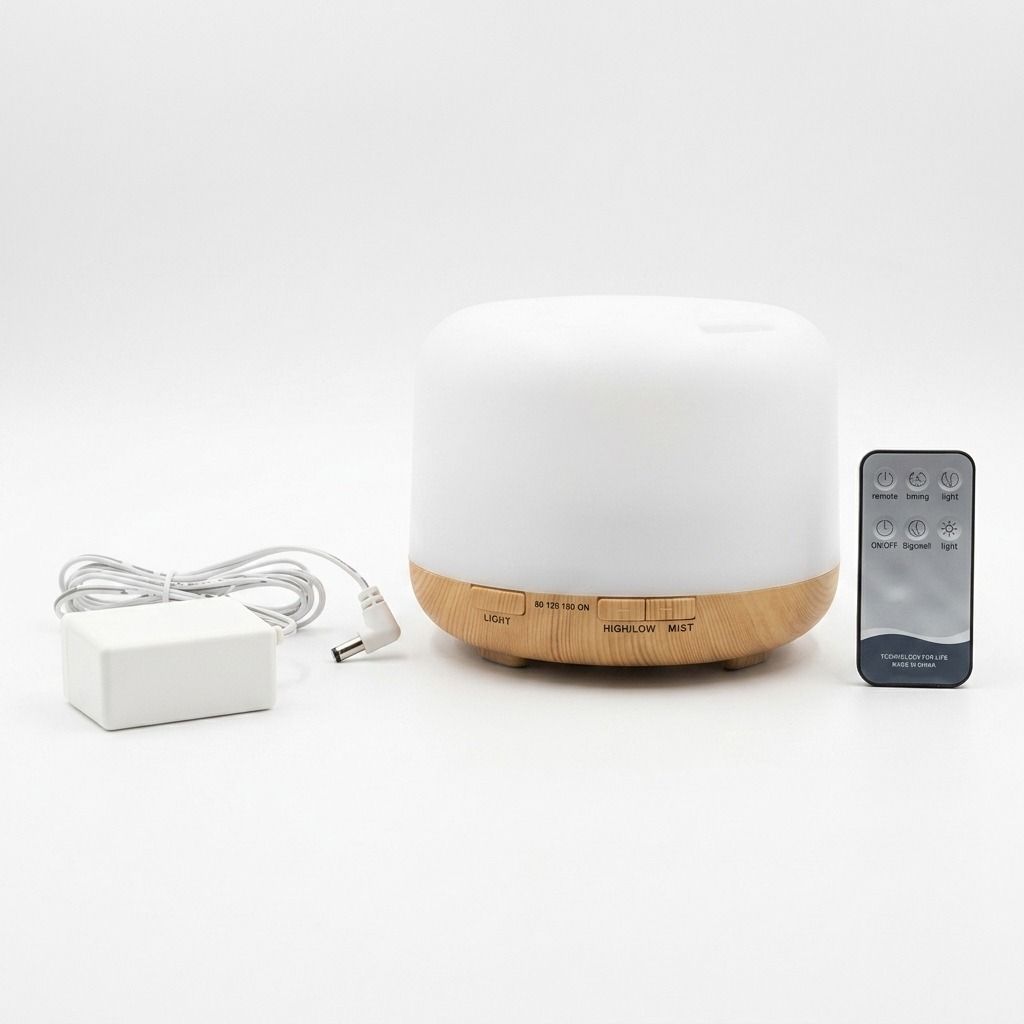 Aroma Diffuser-White Diffuser Aroma Diffuser with 7 Color LED Essential Oil Humidifier-image-31