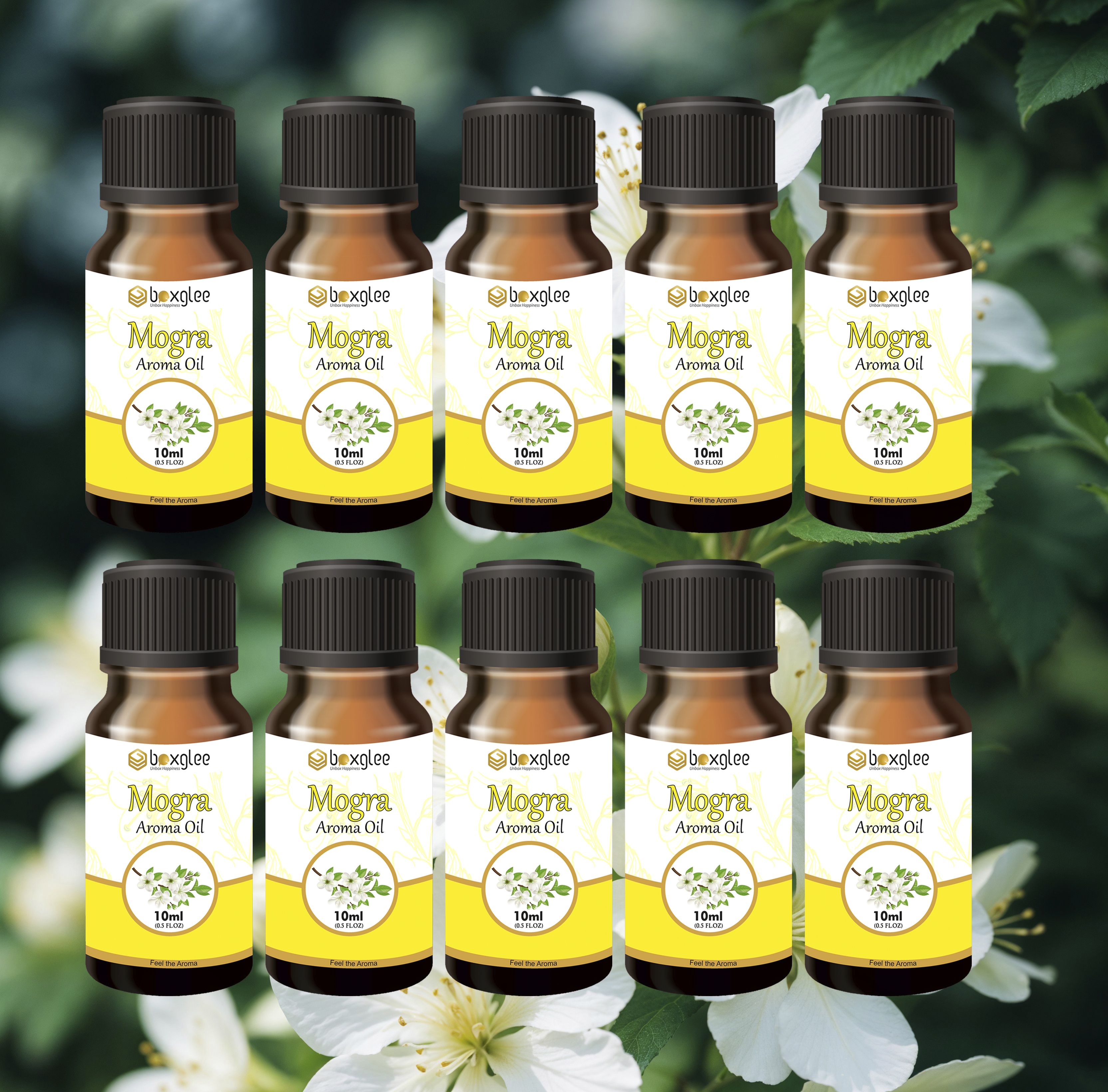 multi fragrance Aroma Oil Mogra Aroma Oil 10ml Pack of 10 for Diffuser & Home Fragrance A69-image-8