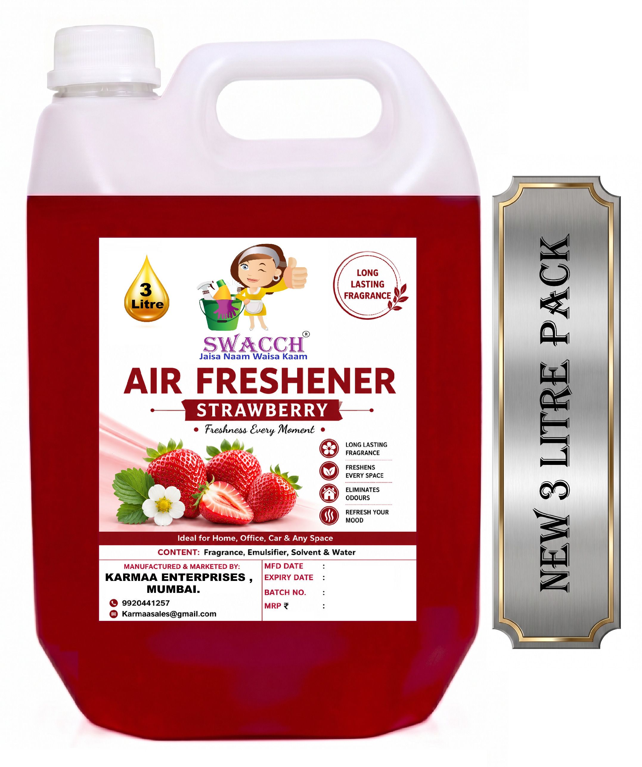 swacch Strawberry Refill Air Freshner Lavender I Air Freshner For Home , Hotels I Work Space & Office Ready to use-picture-35