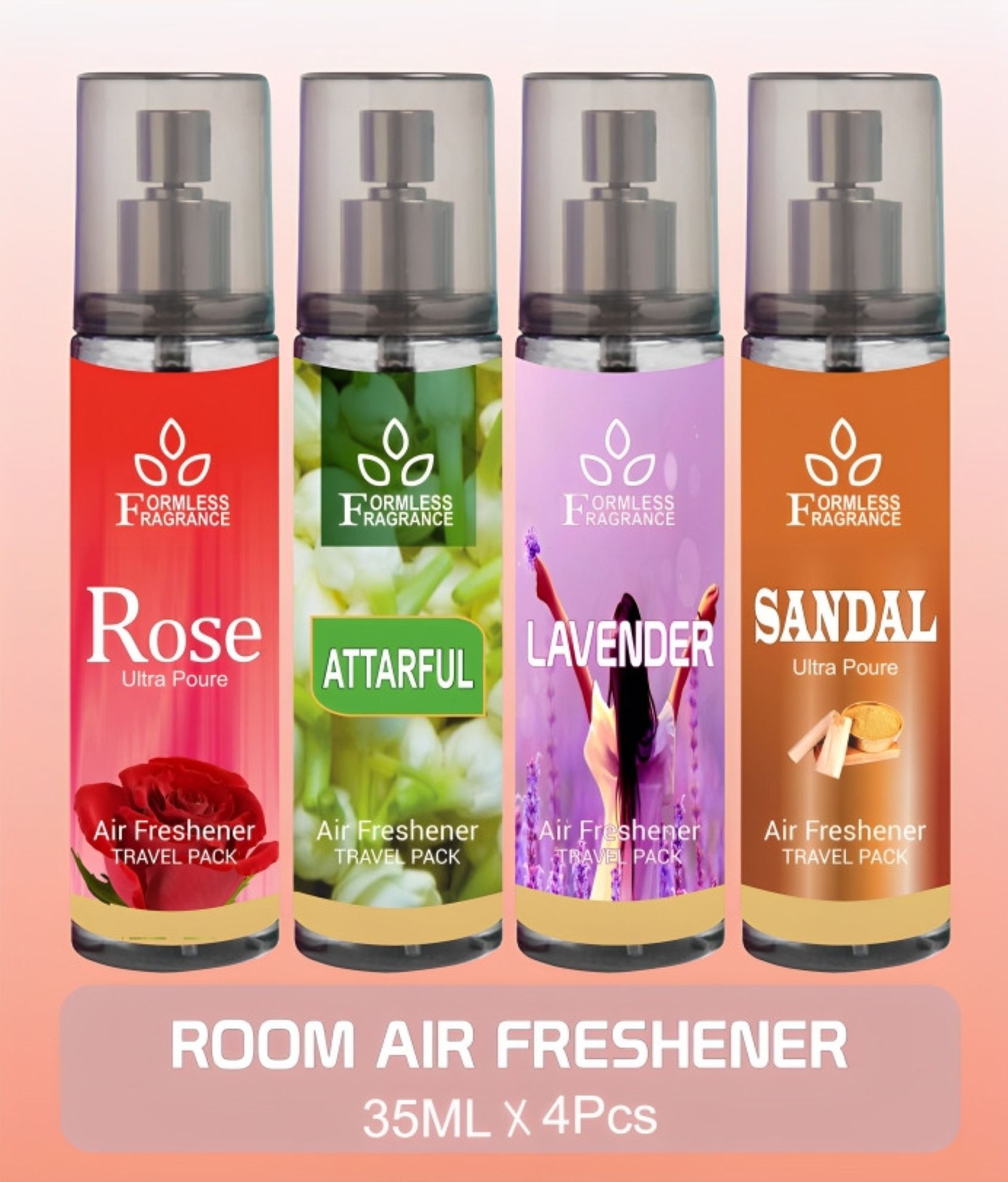 Room Air Freshener Combo of 4pcs Trial Pack Spray-image-15
