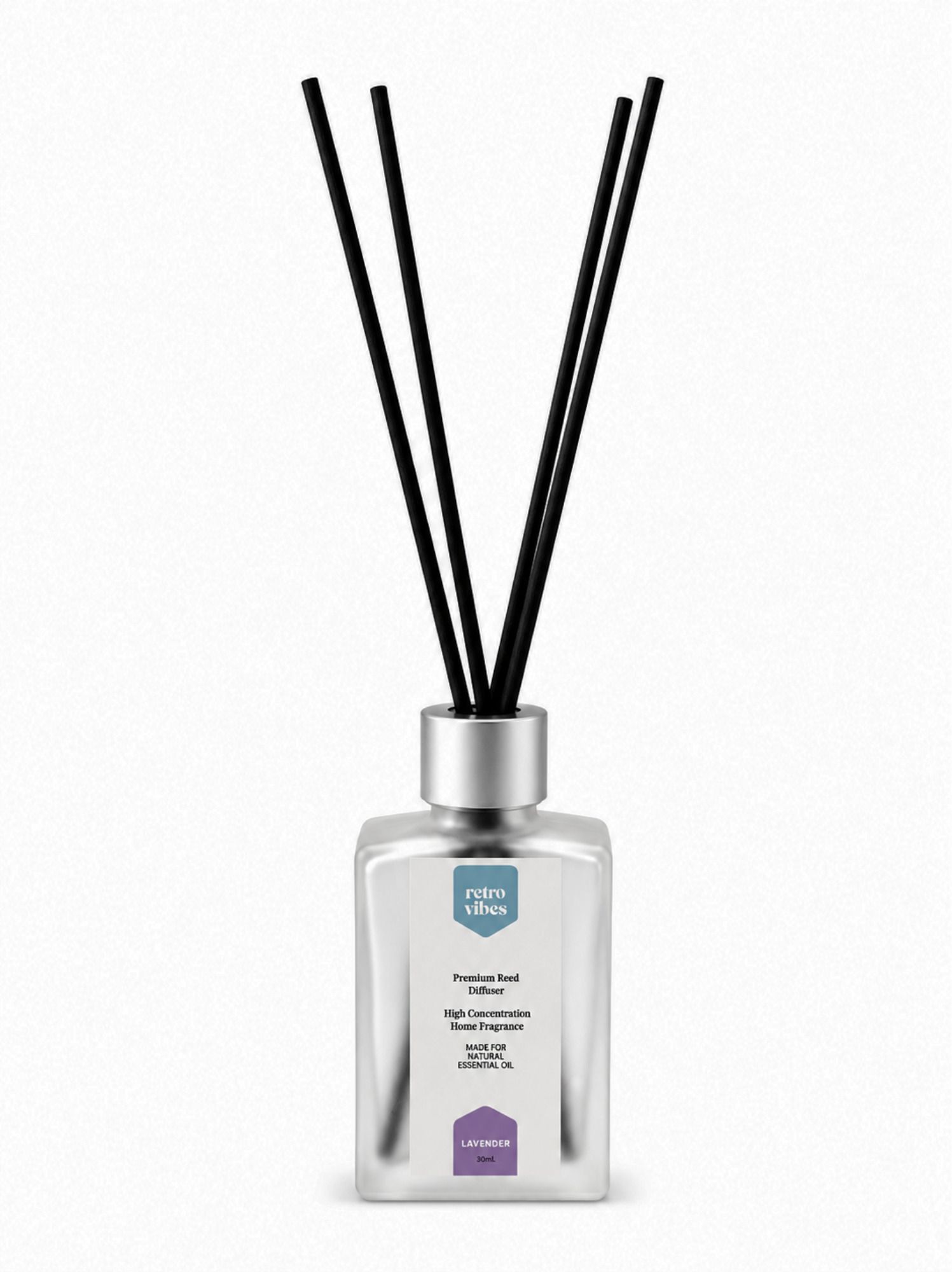 Lavender Diffuser Set Reed Diffuser 30Ml with 5 Reed - Lavender-image-3