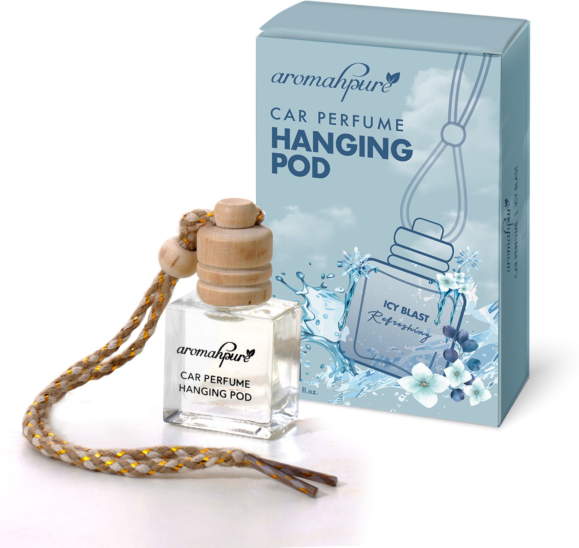 aromahpure Car Perfume Hanging Pod Aqua Car Air Freshener Car Freshener Diffuser-picture-15