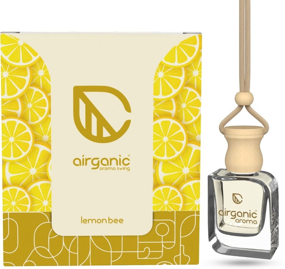 Aroma Swing - Lemon Bee|Essential Oils in Glass Bottle with Wooden Diffuser Lid Car Freshener Diffuser-image-31