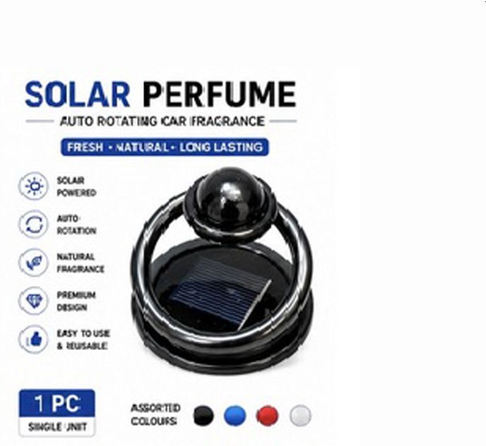 Pleasant Refill Solar Car Air Diffuser Rotating Dashboard Perfume Purifier 1Pc X489-image-18