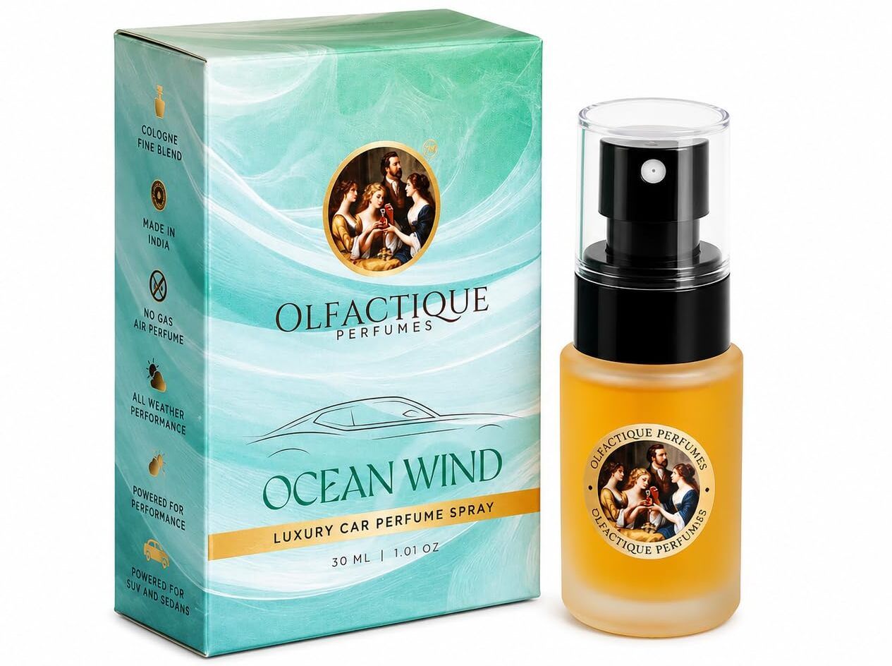 olfactique perfumes Ocean Wind Car Freshener Spray Ocean Wind Car Perfume 30ML | Premium Car Air Freshener Spray-picture-32