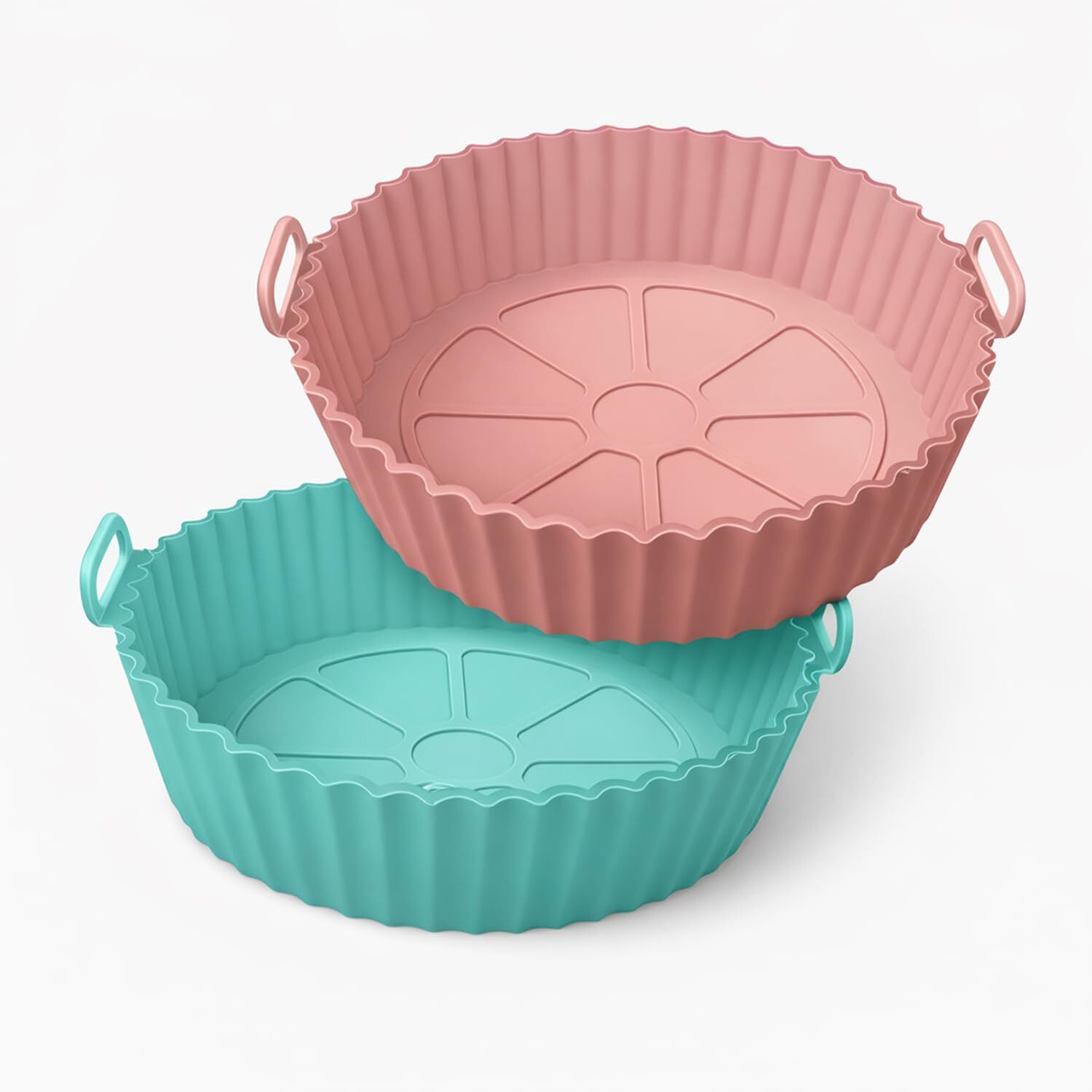 Air Fryer Liners Round Silicone Basket Baking Tray 8inch I Pot with Ear Handles Air Fryer-image-9