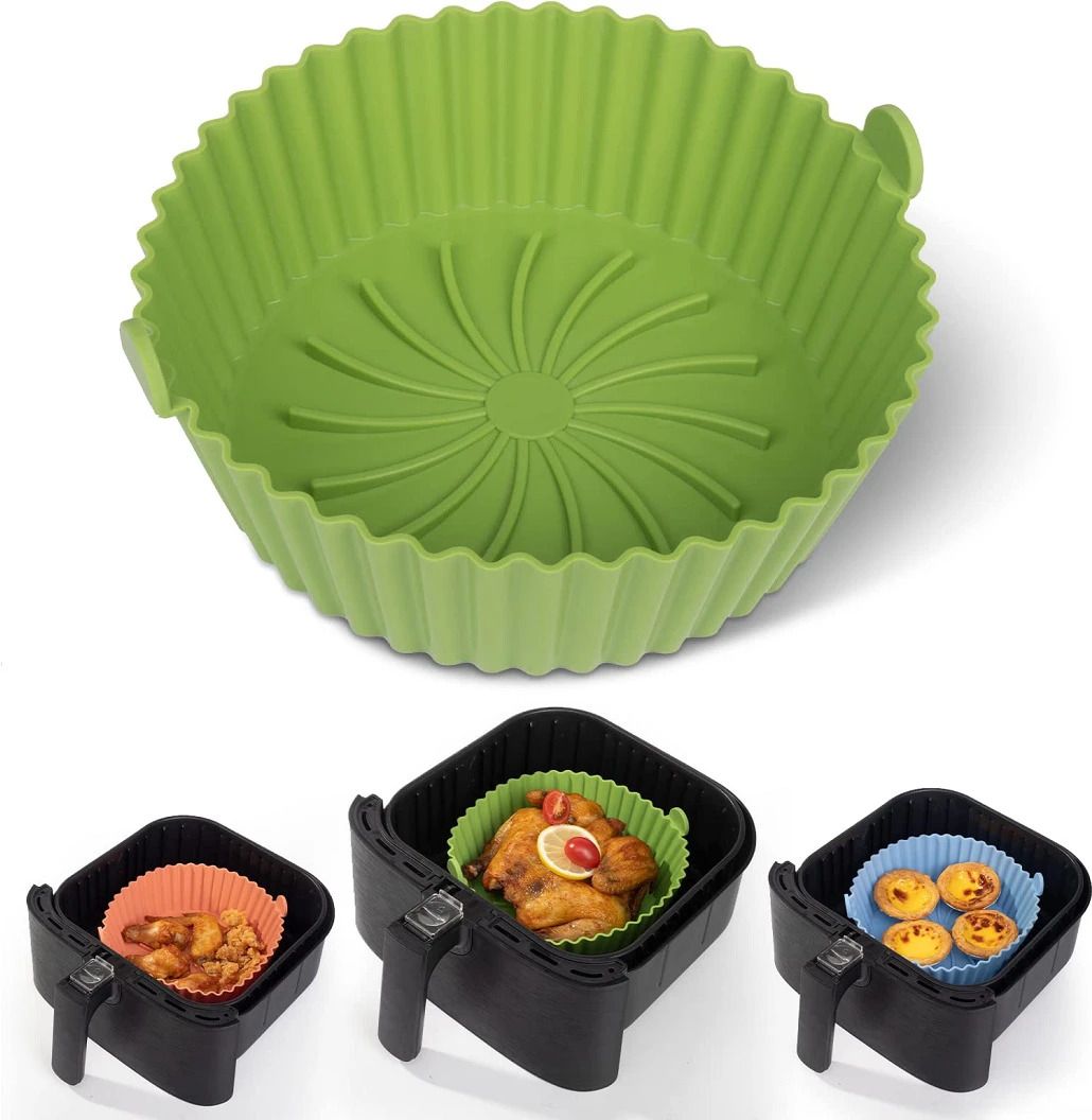 Air Fryer Silicone Pot,Silicone Air Fryer Basket, Food Safe Air Fryer Basket Air Fryer-image-42
