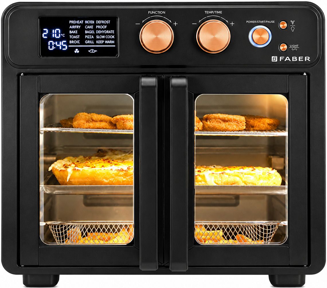 FAO 25L 15F BK|AirFryerOven,Bake Tray,SS Wire Tray,Basket|Digital AirFryer(25L) Air Fryer-image-25