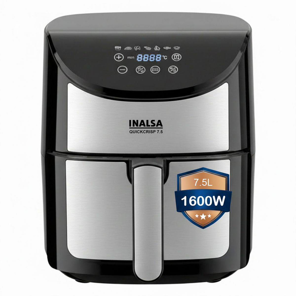 inalsa QuickCrisp 7.5 Air Fryer For Home With Digital Control &7 Preset Air Fryer-picture-17
