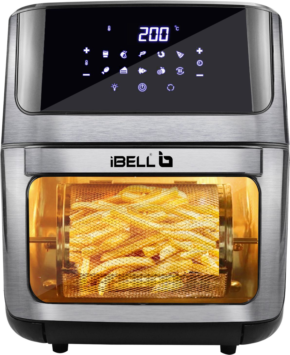 ibell AF1270M Smart Fryer 2000W,10 Presets, 360°Hot Air Circulation, Timer & Auto-off, Air Fryer-picture-28