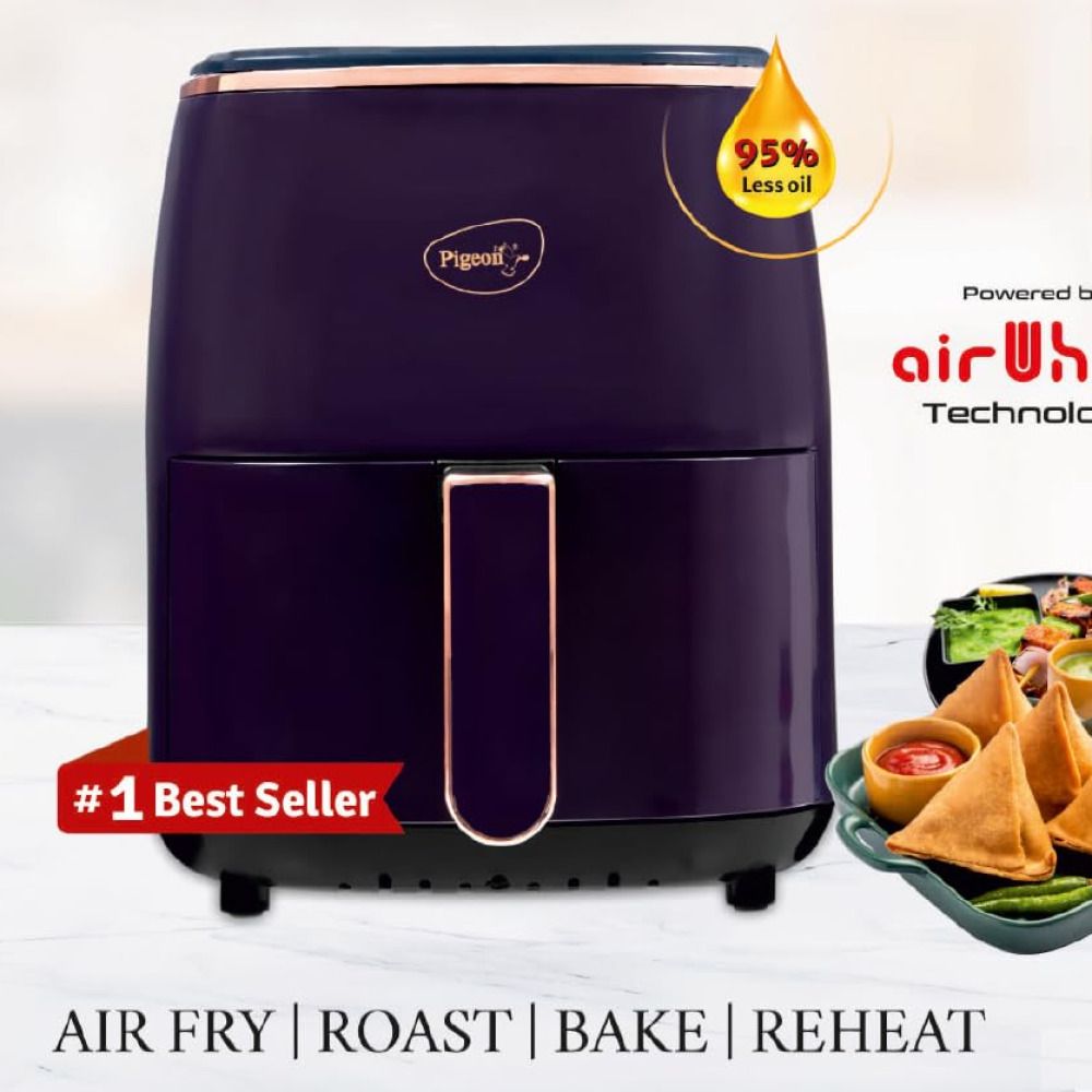 Healthifry Plus Digital Air Fryer - 1400W, 4.2L Basket Air Fryer-image-16