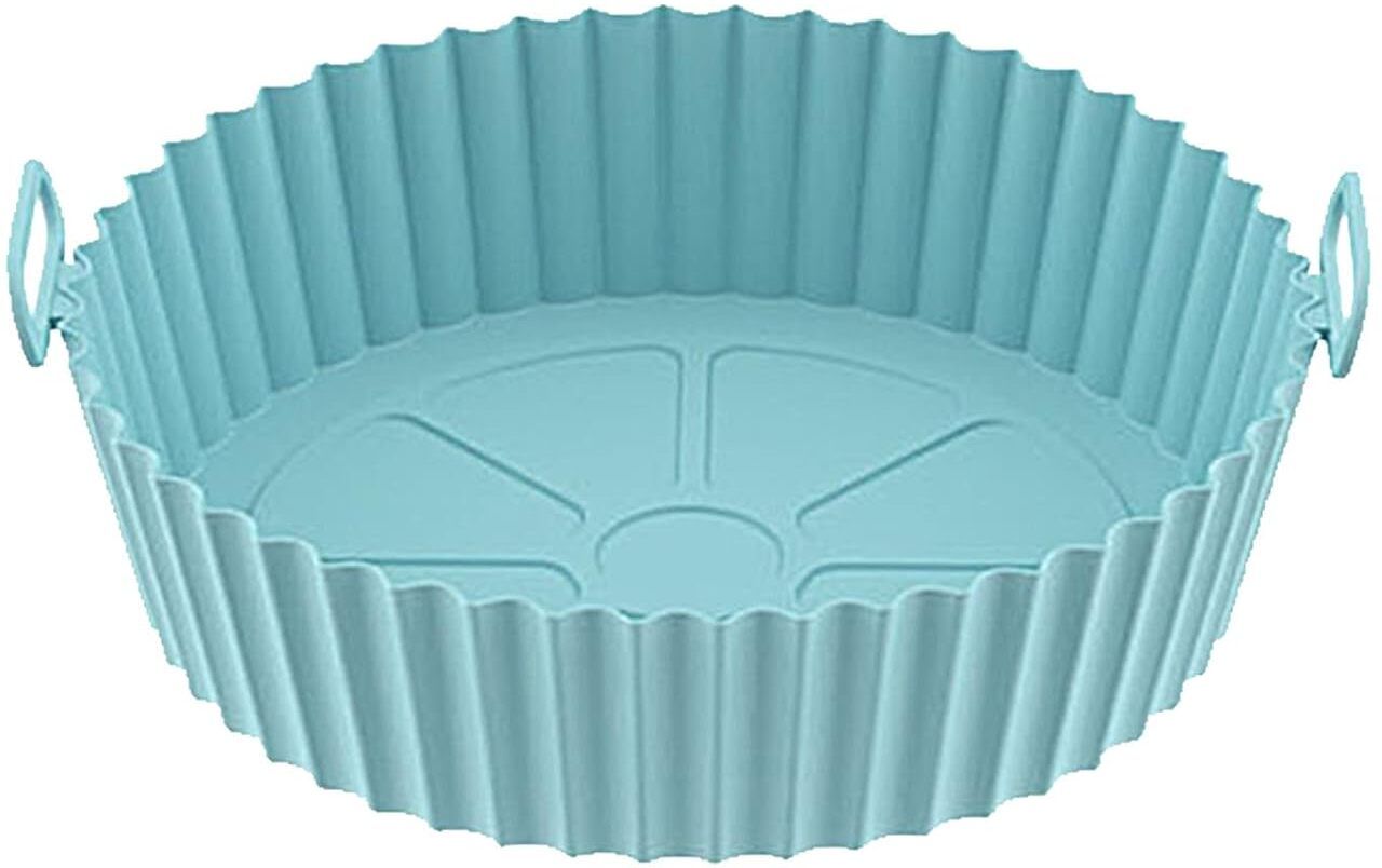 Air Fryer Liners I Round Silicone Basket Baking Tray I Pot with Ear Handles Air Fryer-image-21