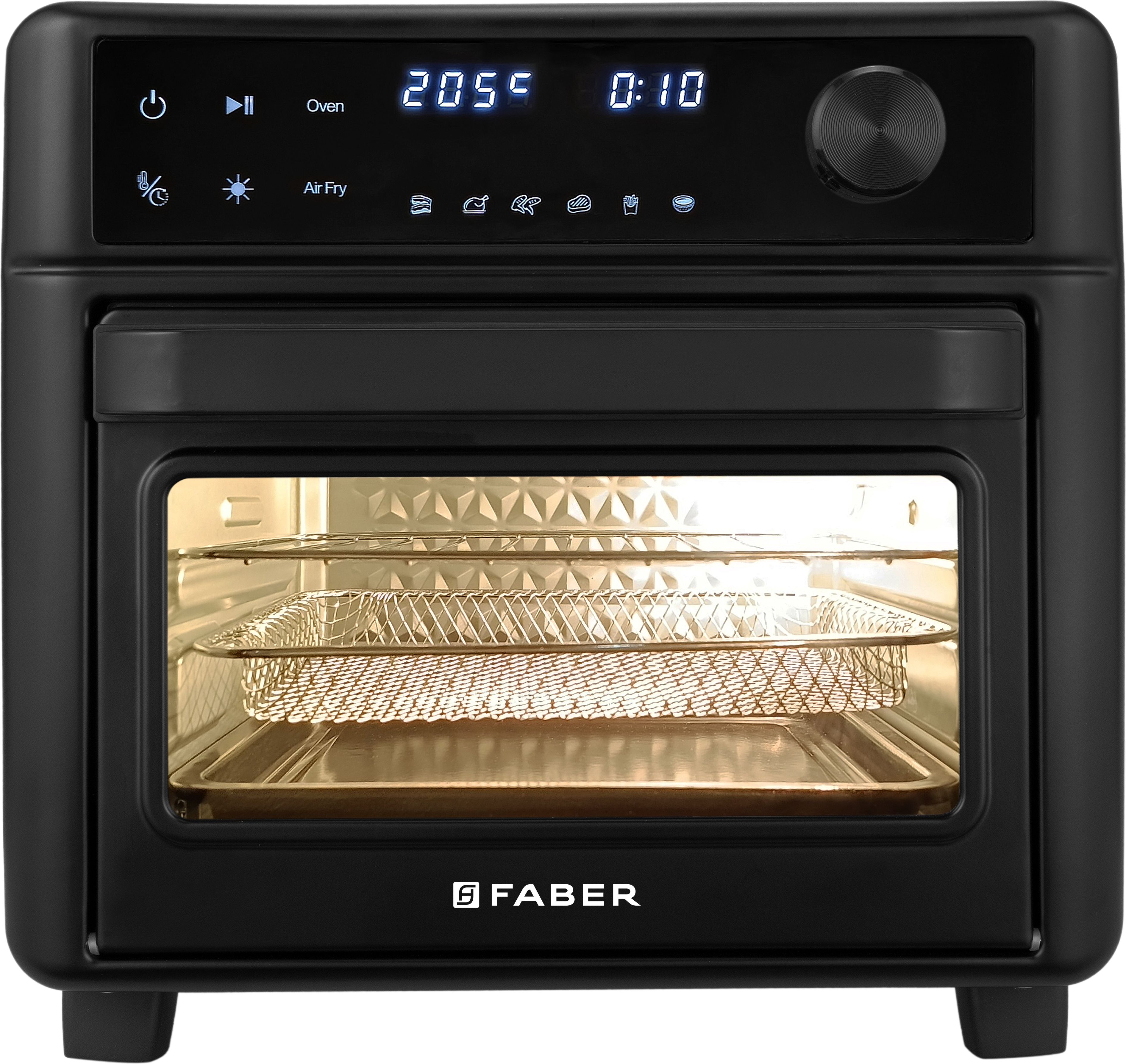 faber Air Fryer Oven 14L 1400W|View Window|12 Preset Programs|FAO FryMax 14D BK Air Fryer-picture-48