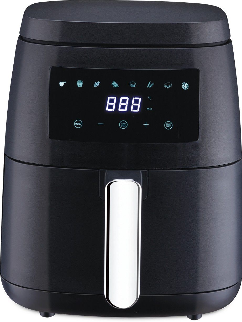 Digital 1500W with 65% Less Fat, 8 Pre-Set Menu, Dual Fan Technology, Black Air Fryer-image-48