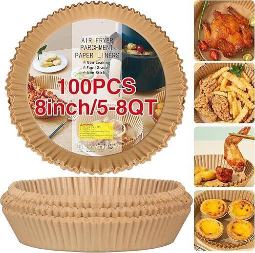 100Pcs Disposable Paper Liner, Non-stick, Baking Paper & Oil-proof Paper Air Fryer-image-13